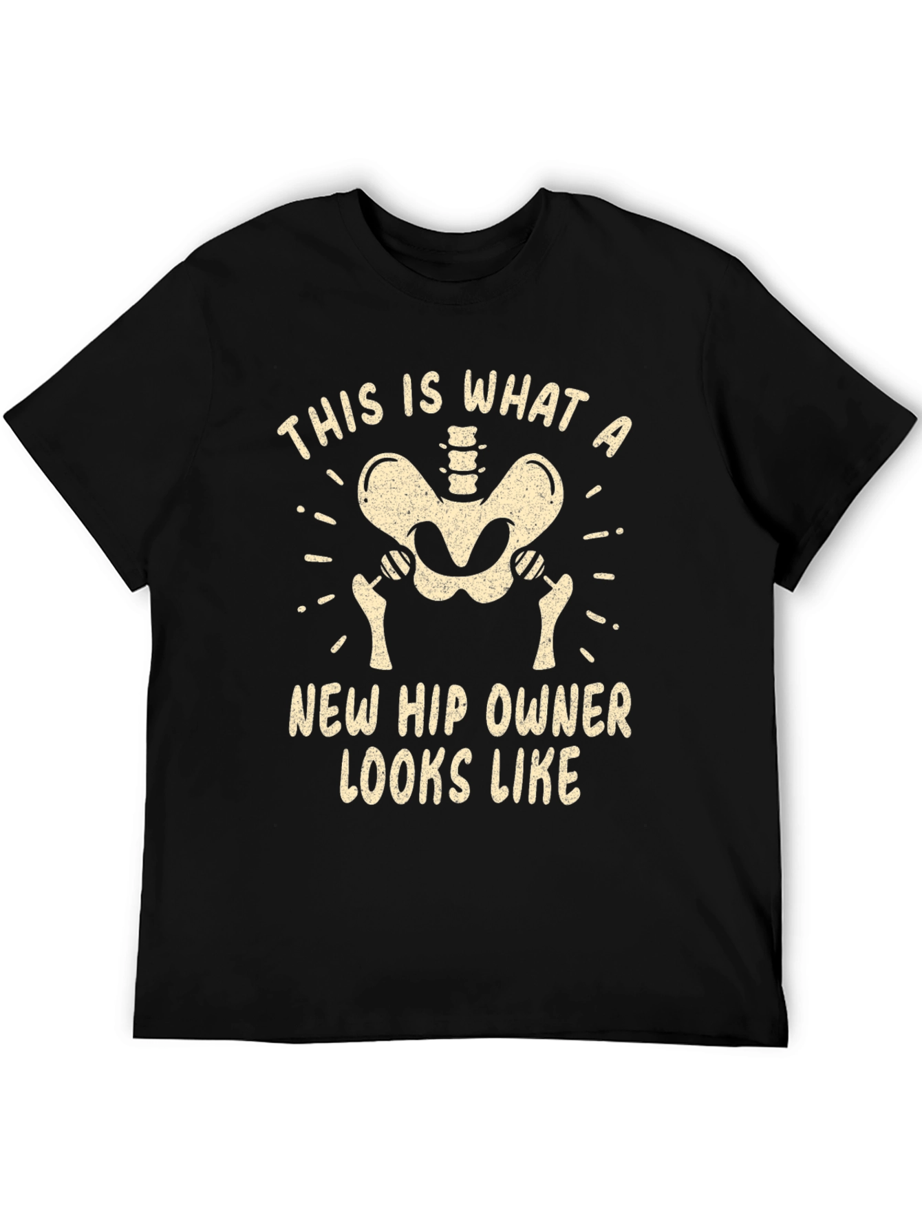 New Hip Owner Skeleton Graphic Tee - Black