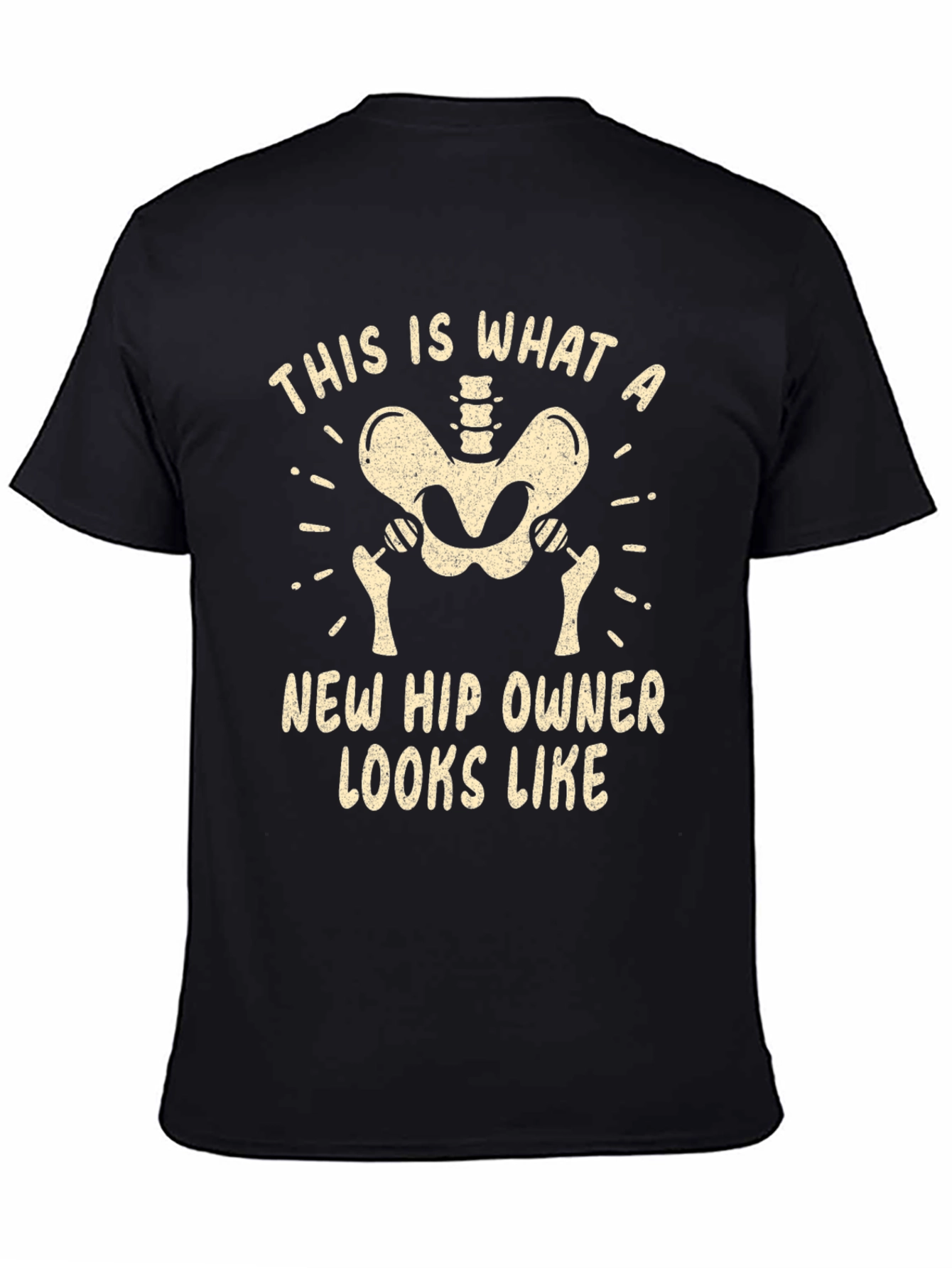 New Hip Owner Skeleton Graphic Tee - Black