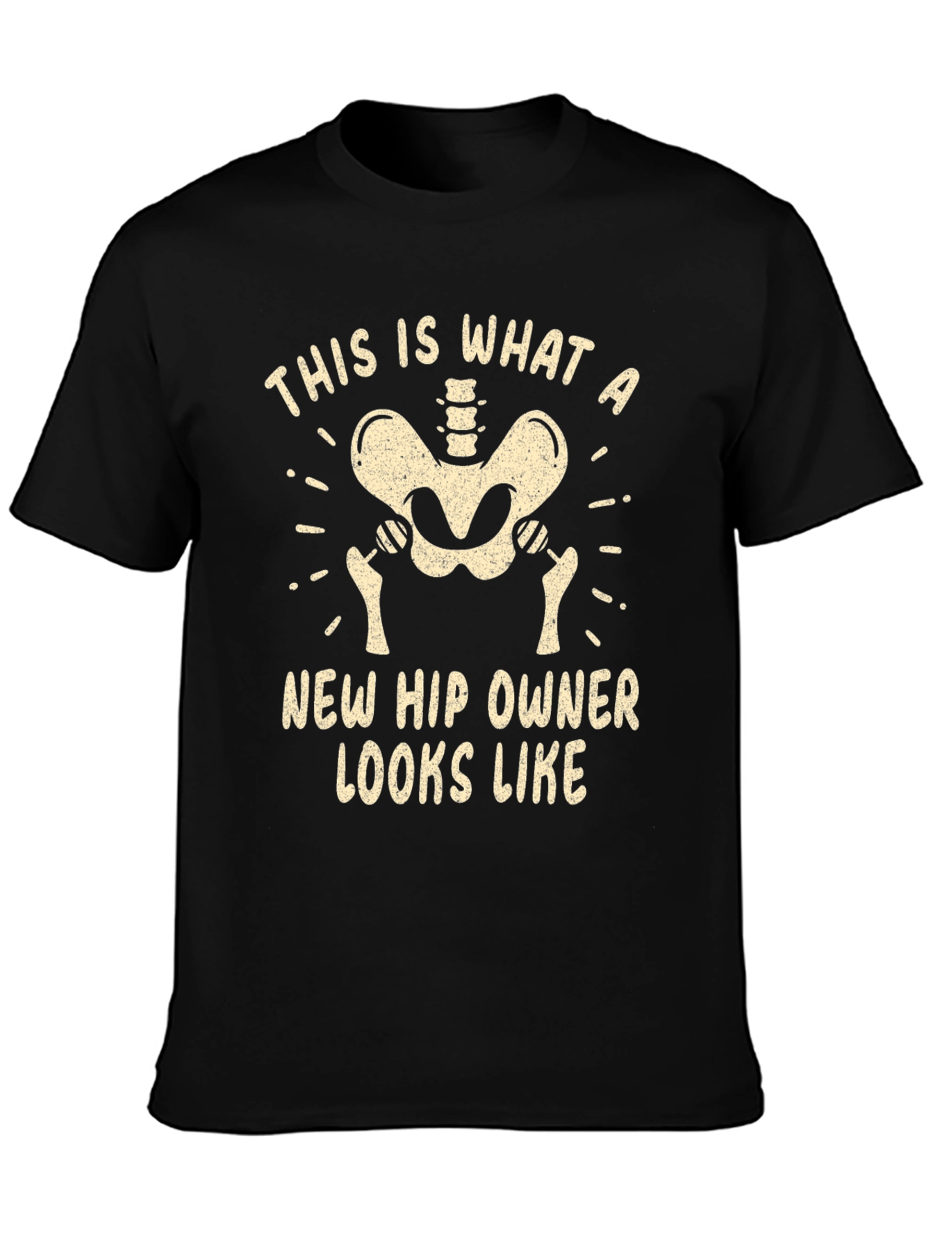 New Hip Owner Skeleton Graphic Tee - Black