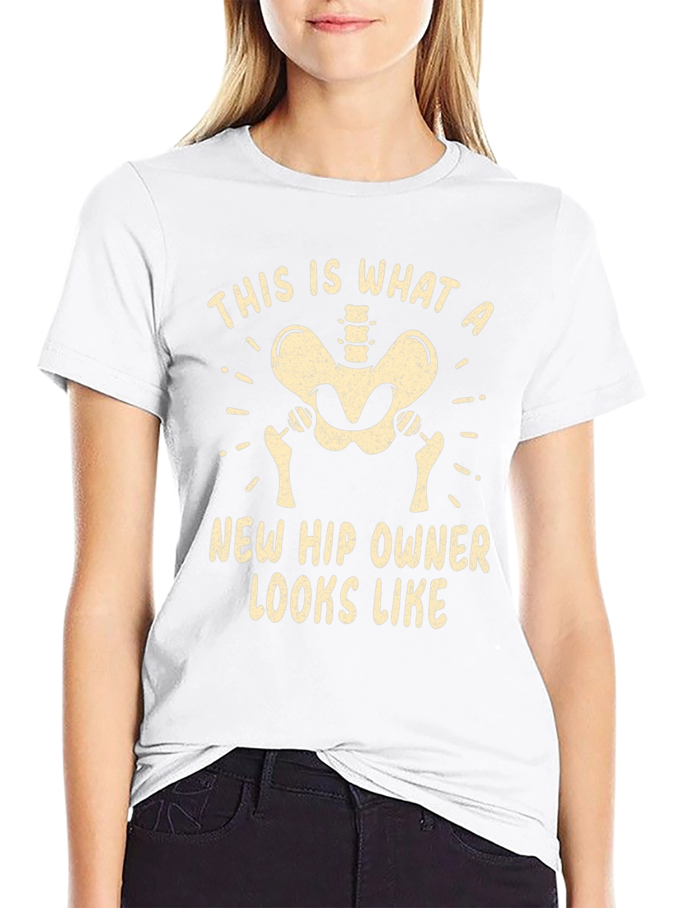 New Hip Owner Skeleton Graphic Tee - Black