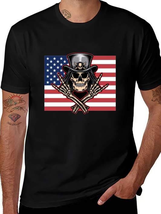 American Skull Rocker Tee - Black