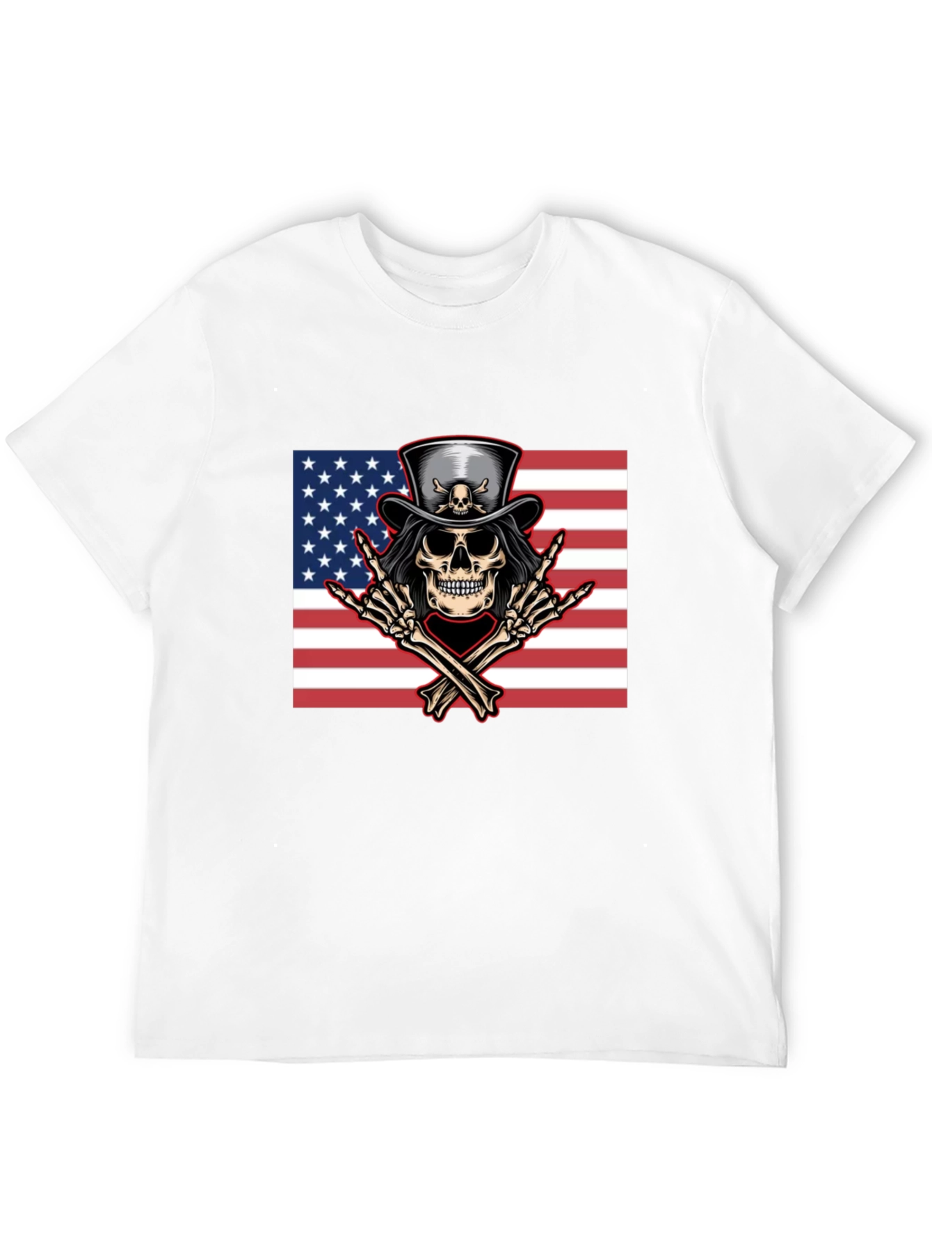 American Skull Rocker Tee - Black