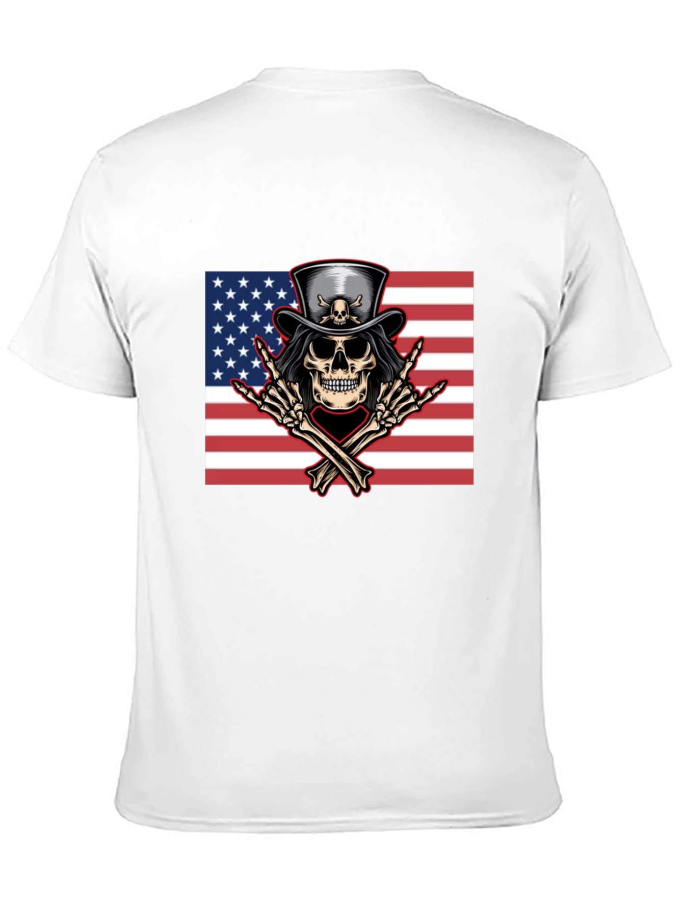 American Skull Rocker Tee - Black