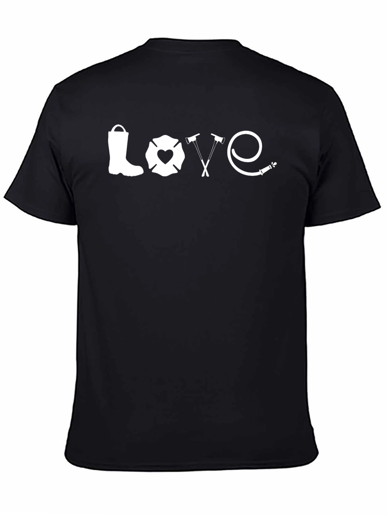 Firefighter LOVE Graphic T-Shirt