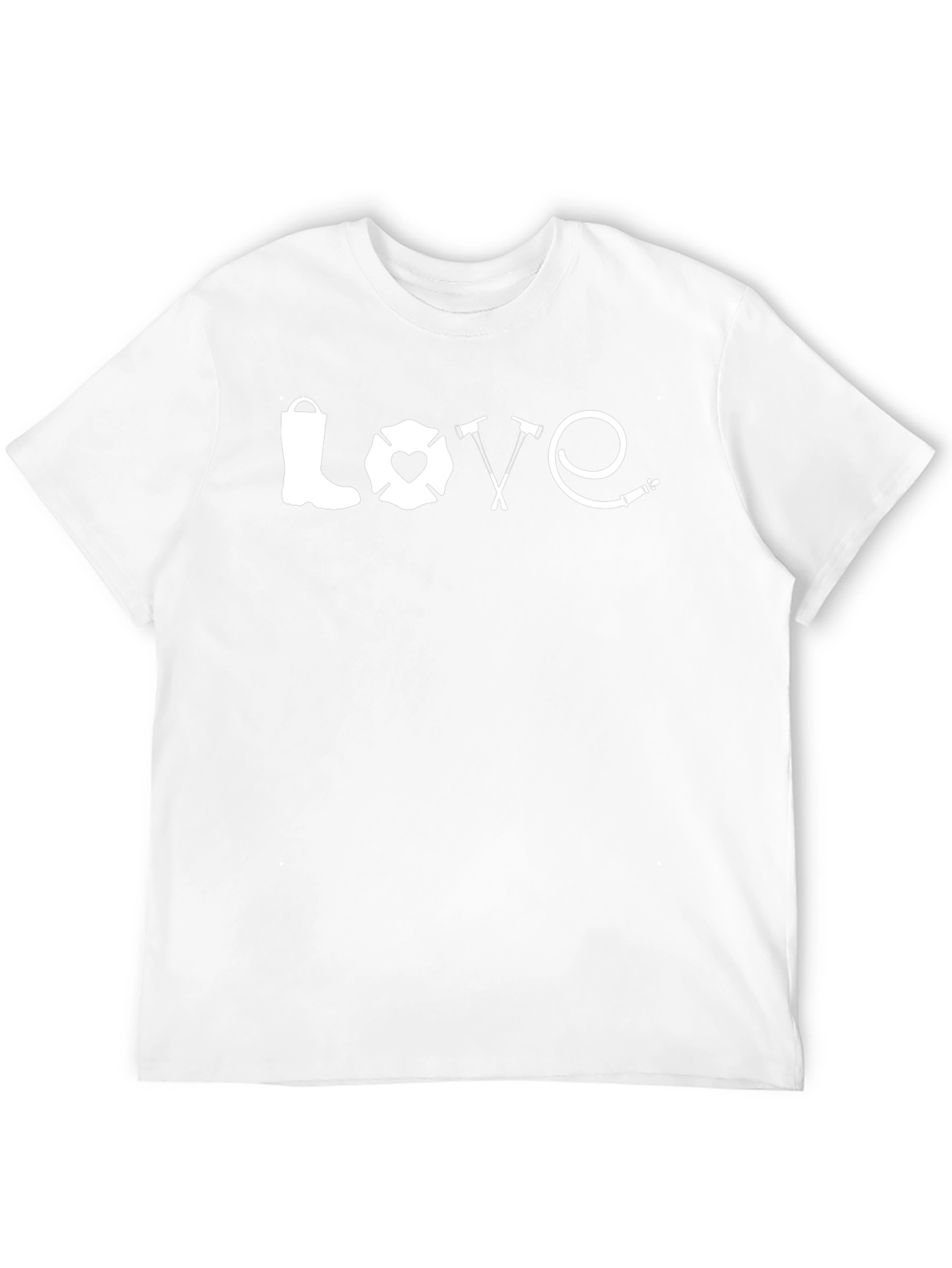 Firefighter LOVE Graphic T-Shirt