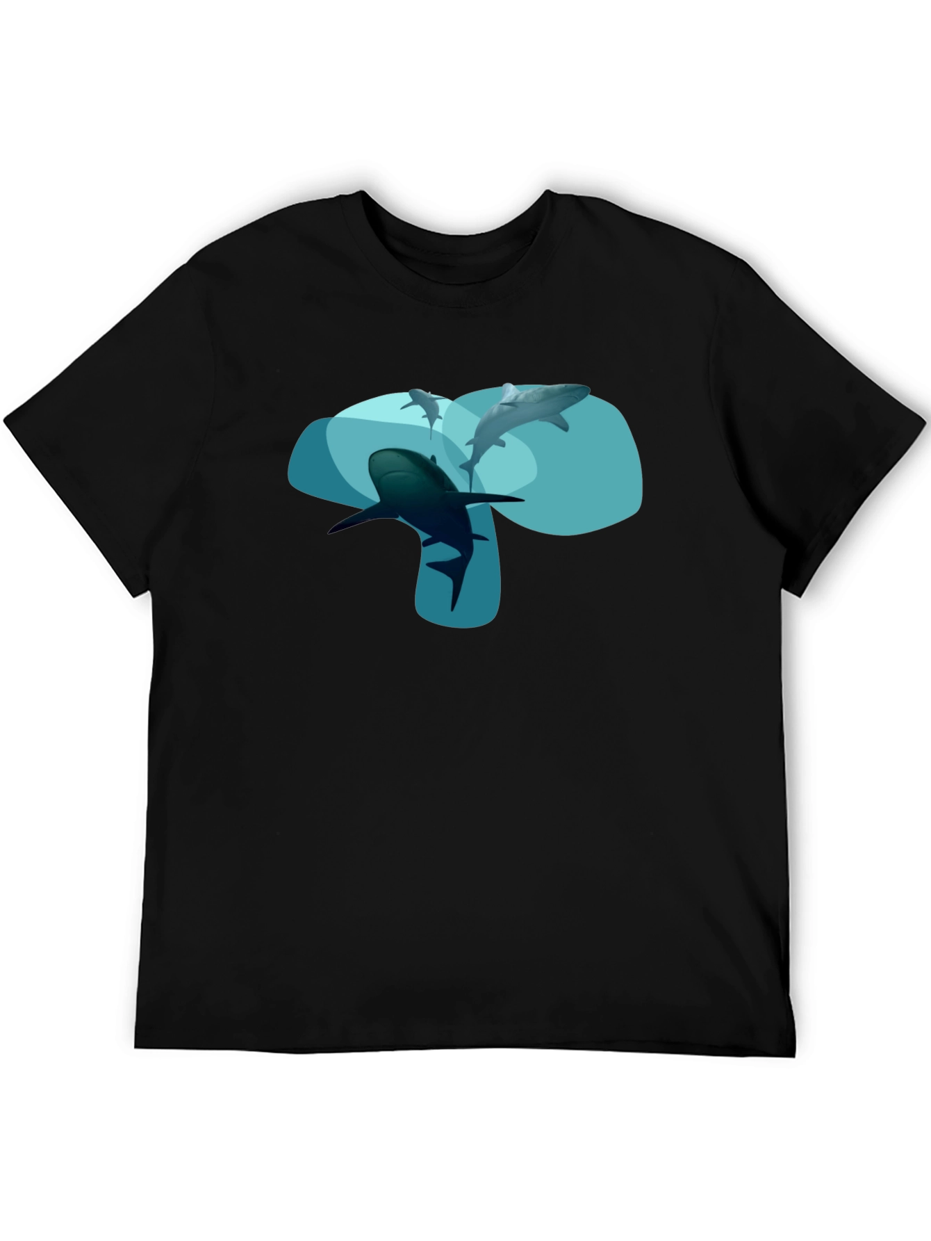 Shark Graphic Black T-Shirt