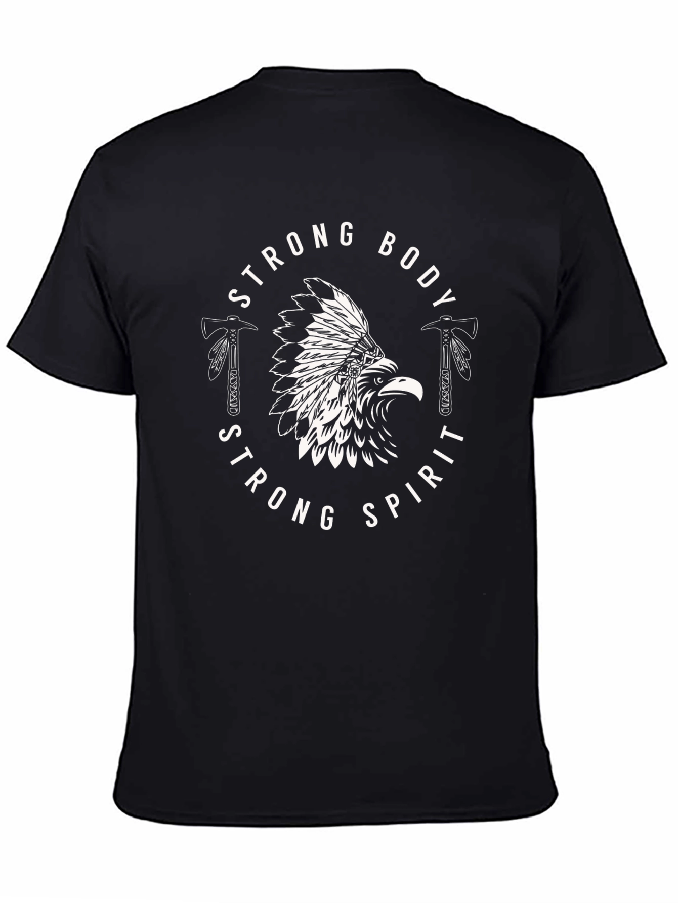 Strong Body Strong Spirit Eagle Graphic Tee