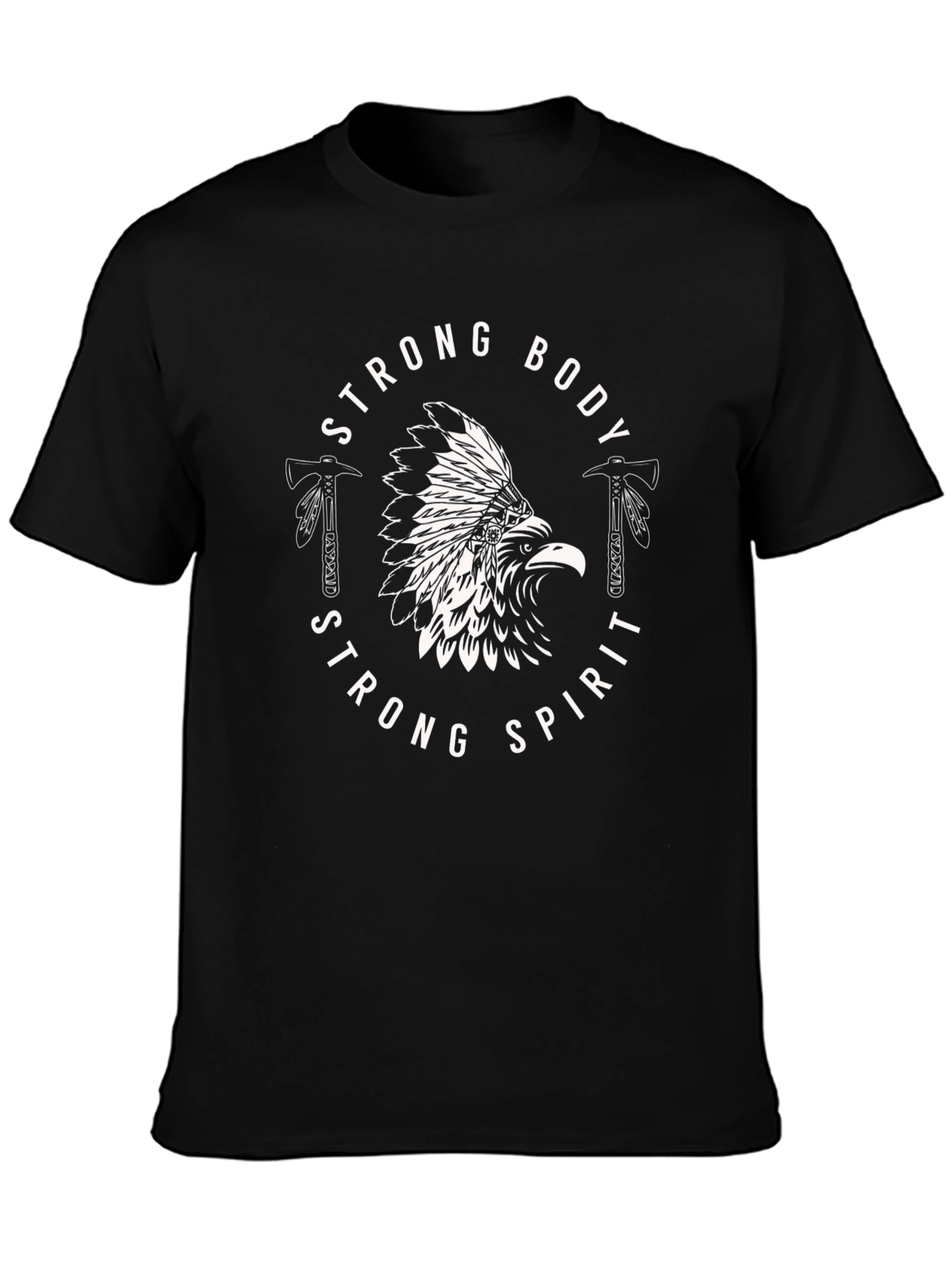 Strong Body Strong Spirit Eagle Graphic Tee