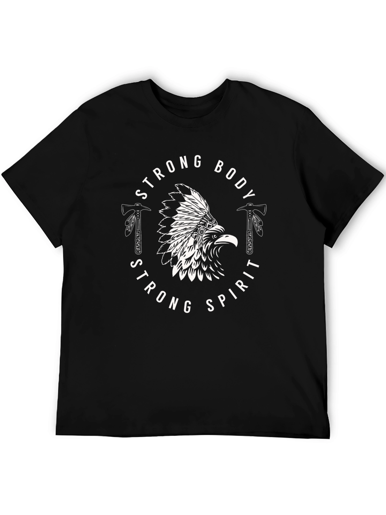 Strong Body Strong Spirit Eagle Graphic Tee