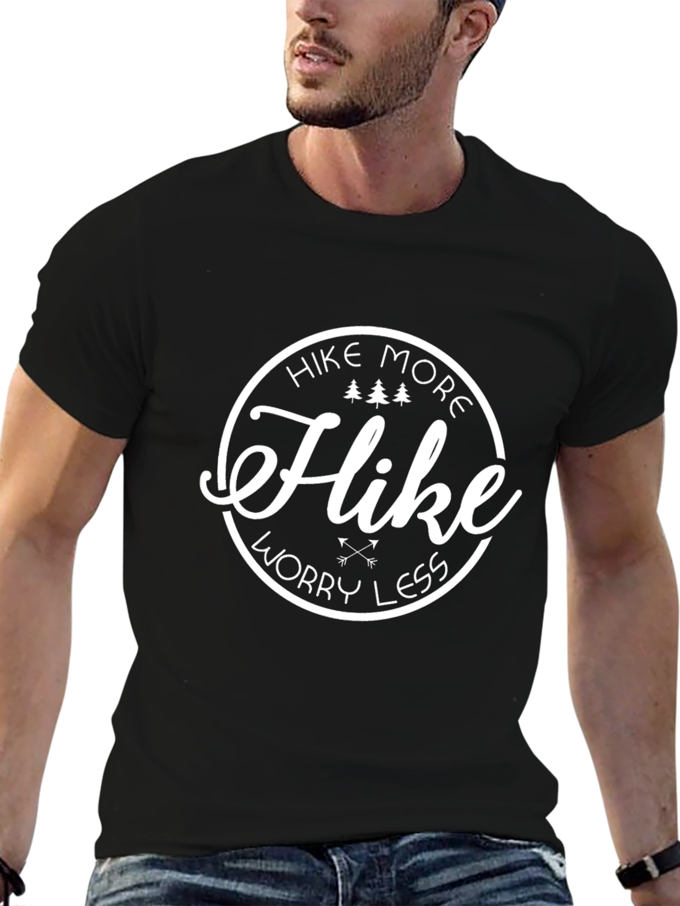 Hike More Worry Less Graphic T-Shirt