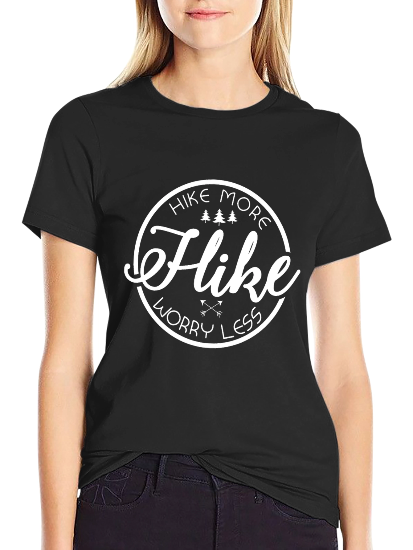 Hike More Worry Less Graphic T-Shirt