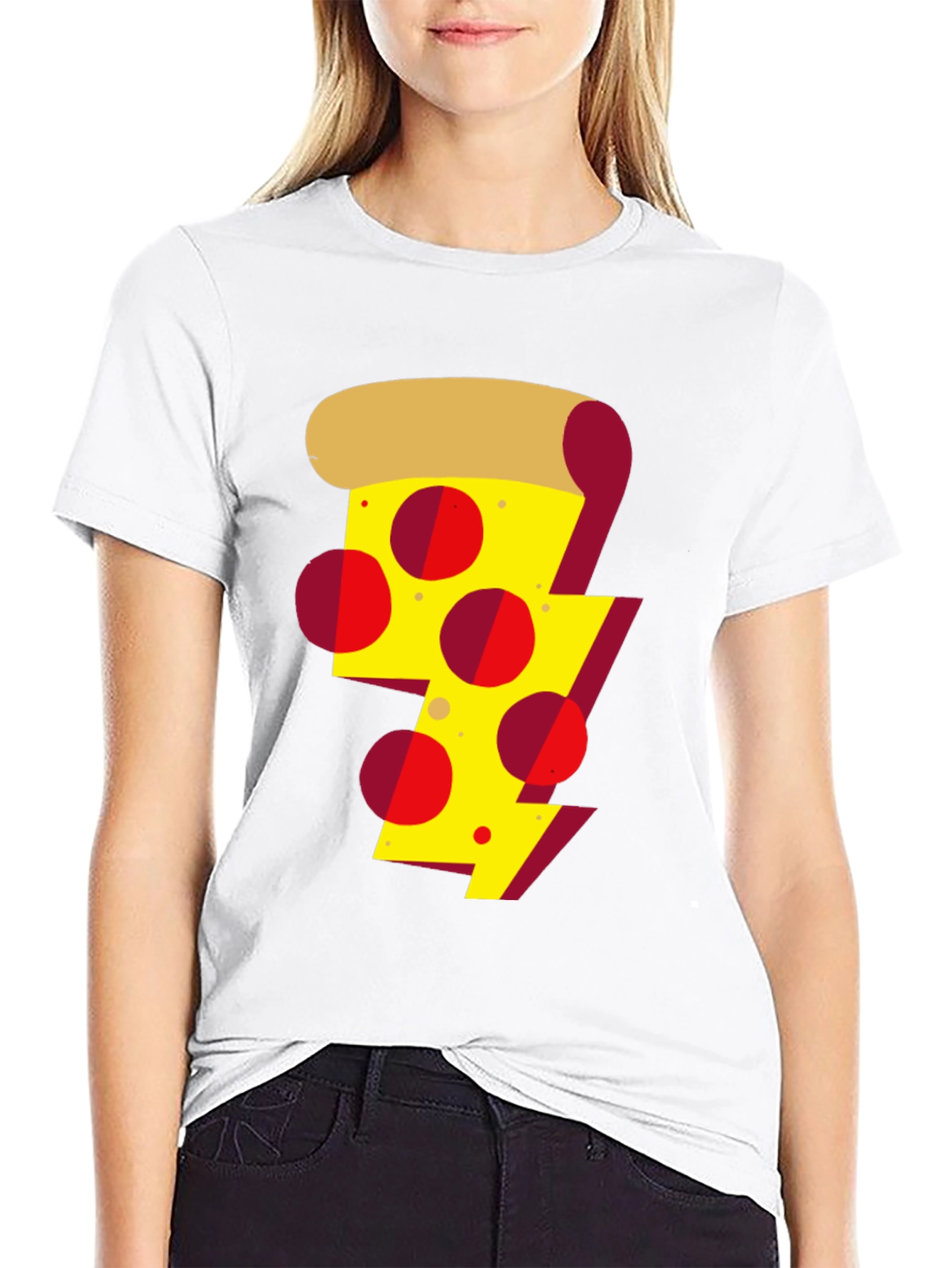 Pizza Bolt Graphic T-Shirt