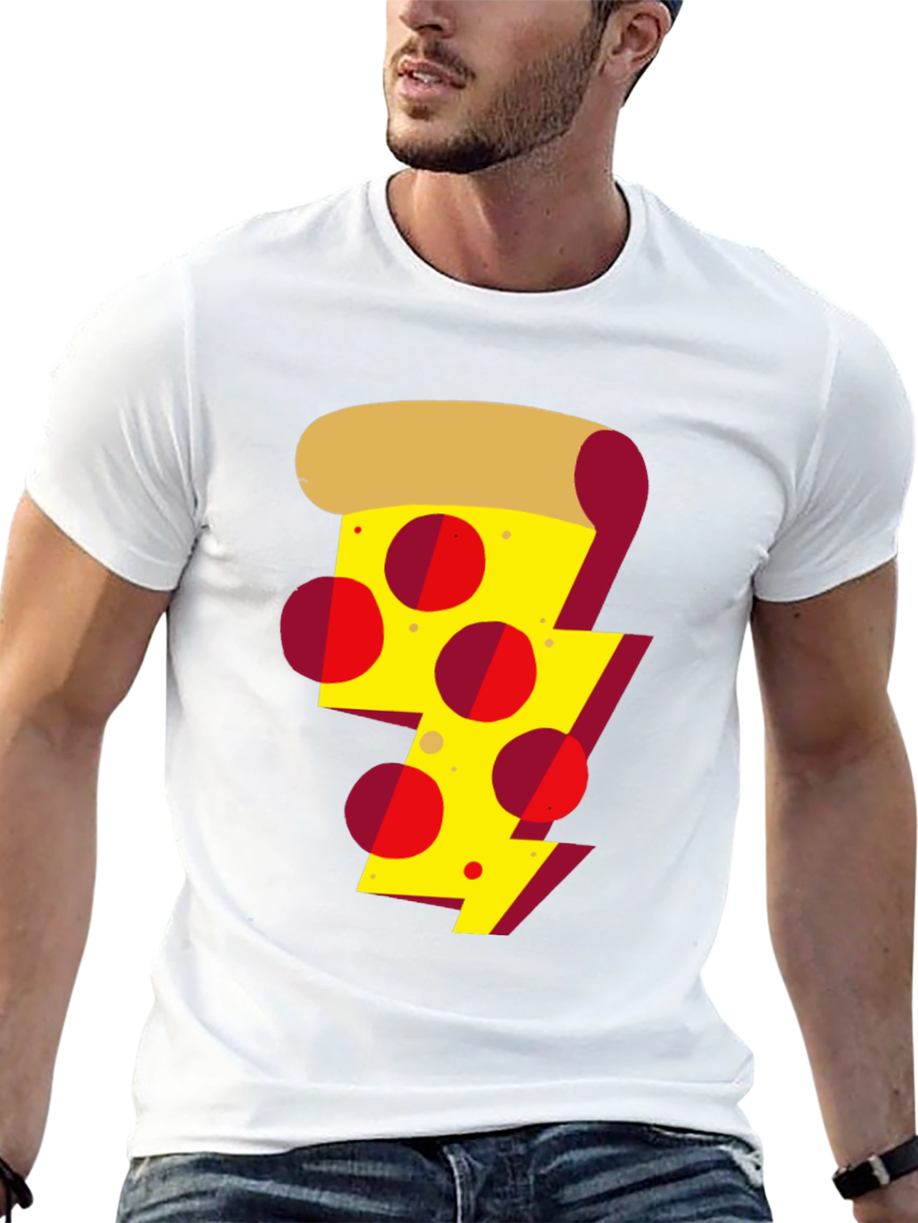 Pizza Bolt Graphic T-Shirt