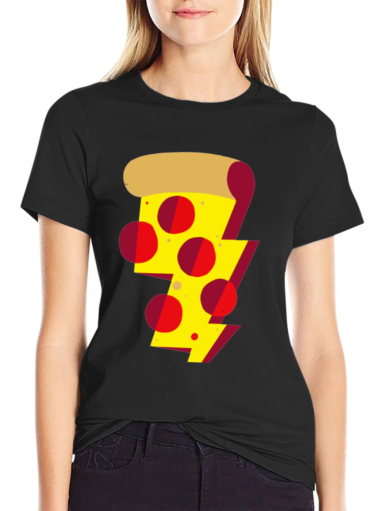 Pizza Bolt Graphic T-Shirt