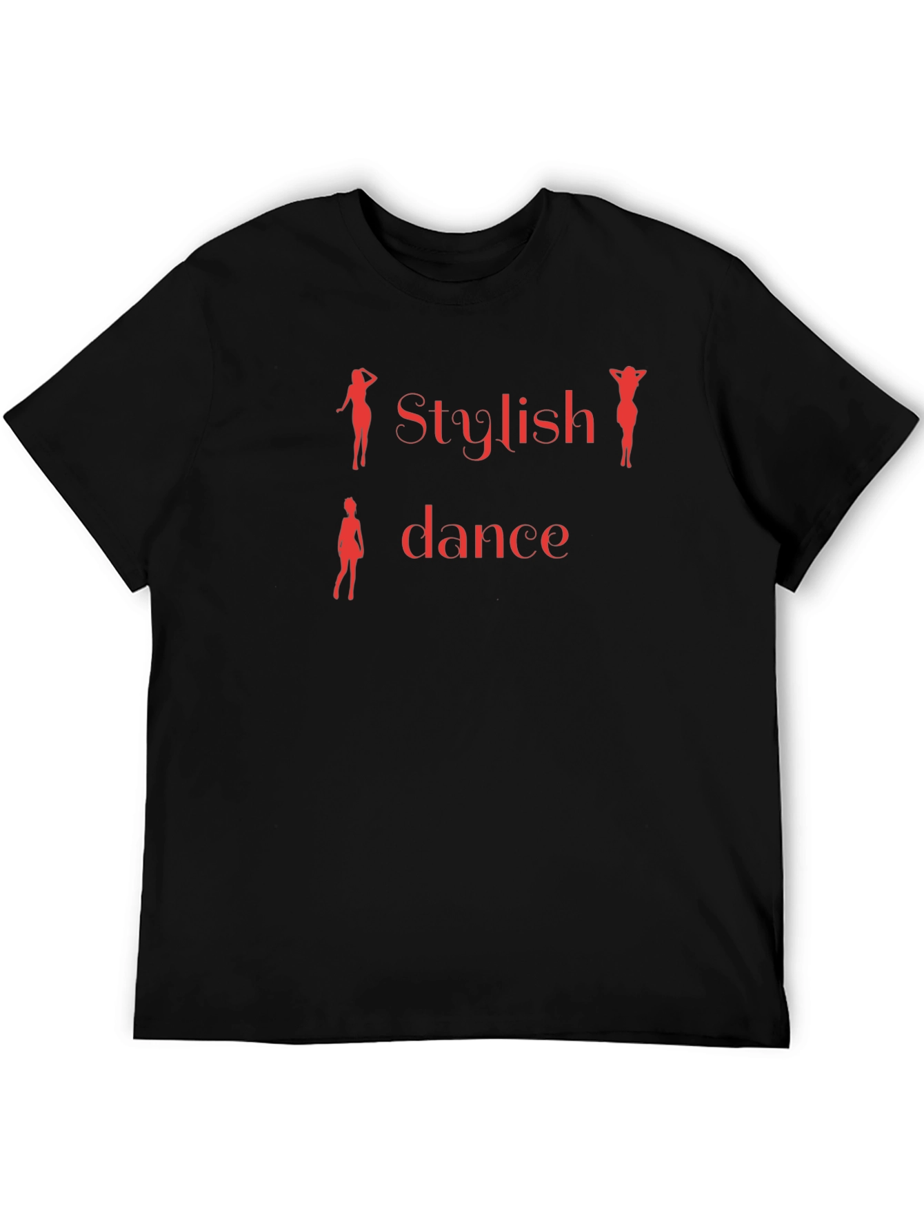 Stylish Dance Black T-Shirt