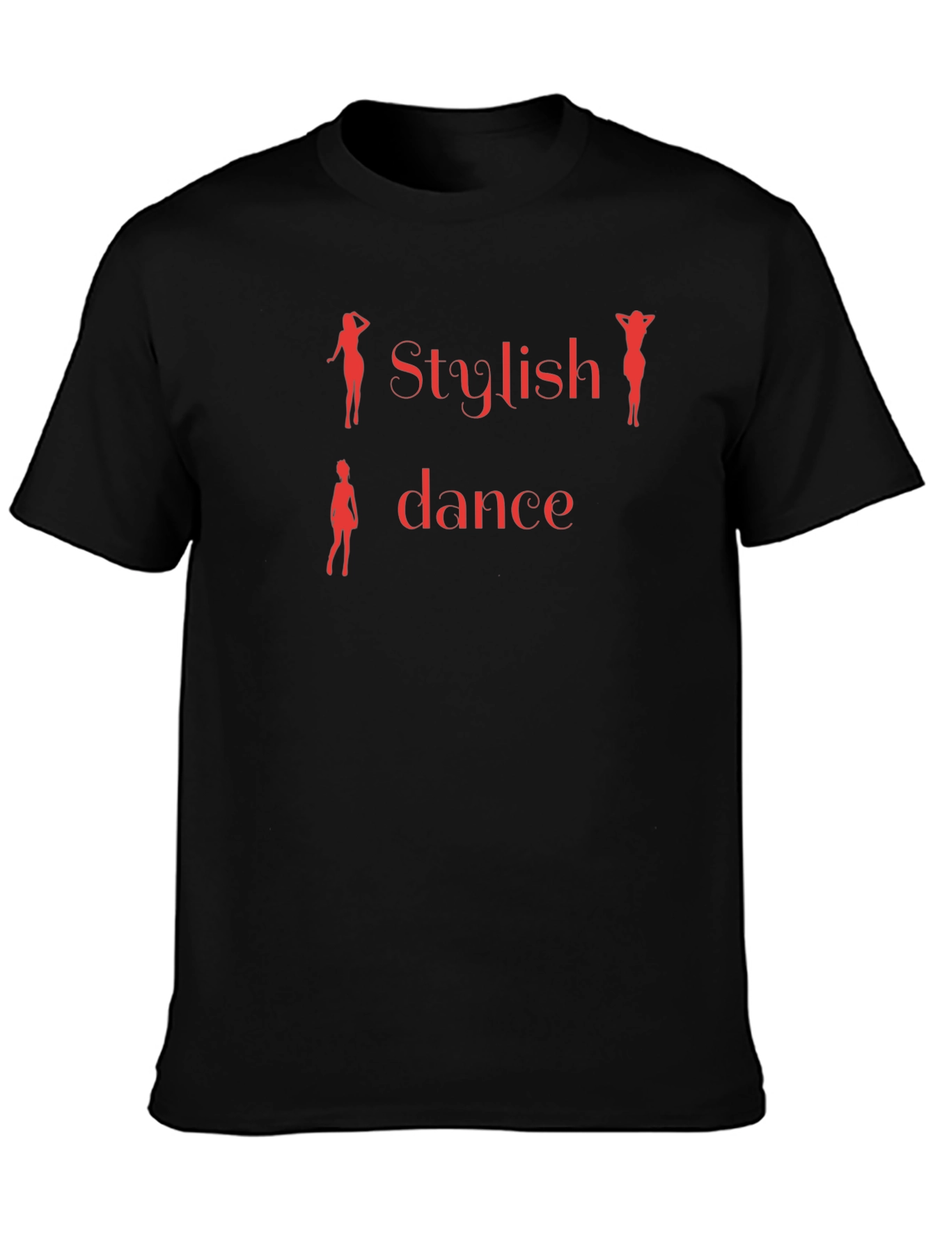 Stylish Dance Black T-Shirt