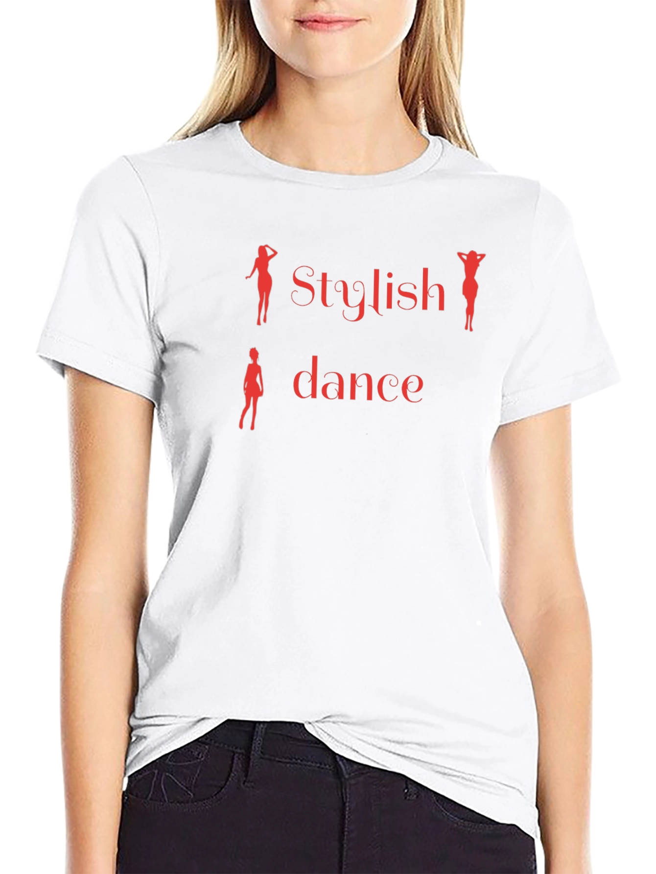 Stylish Dance Black T-Shirt