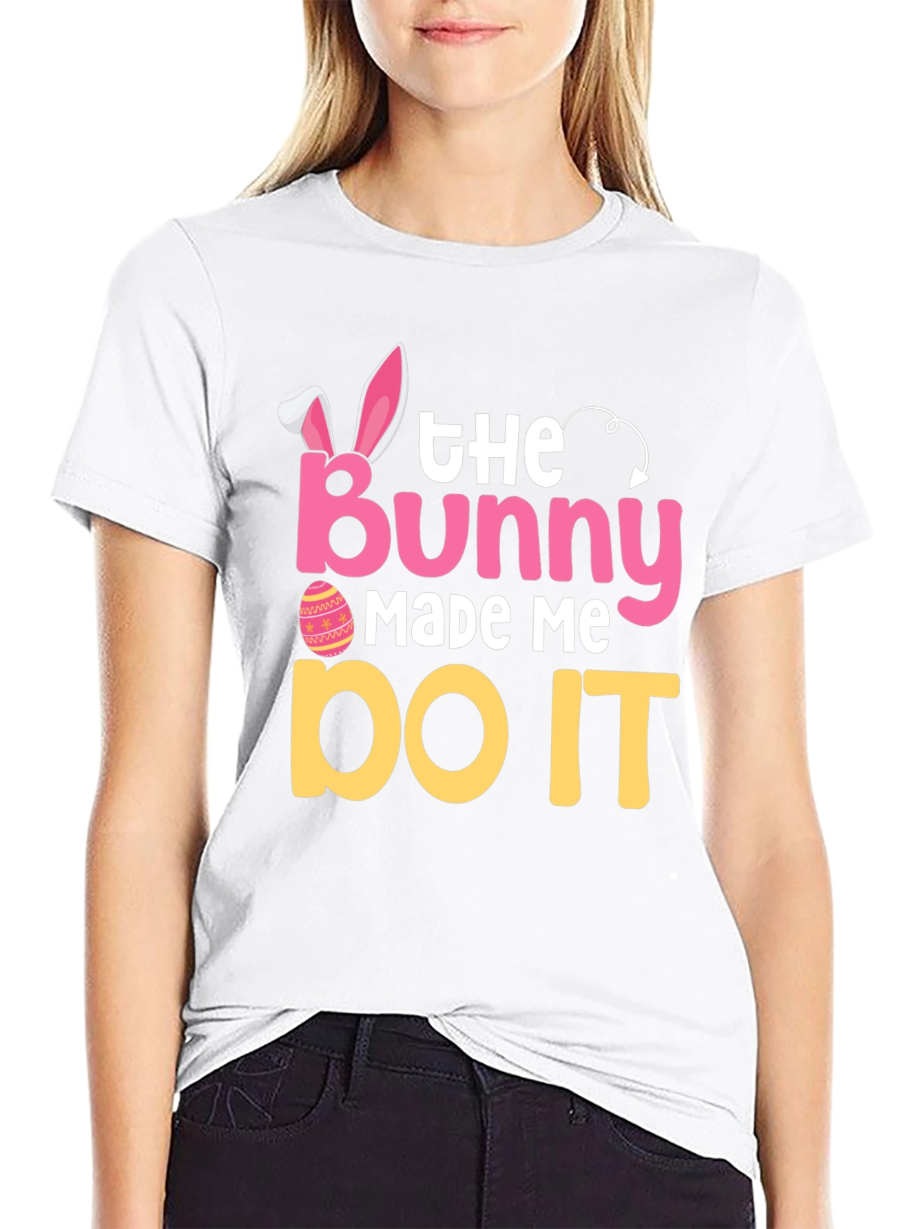 The Bunny Made Me Do It Easter T-Shirt