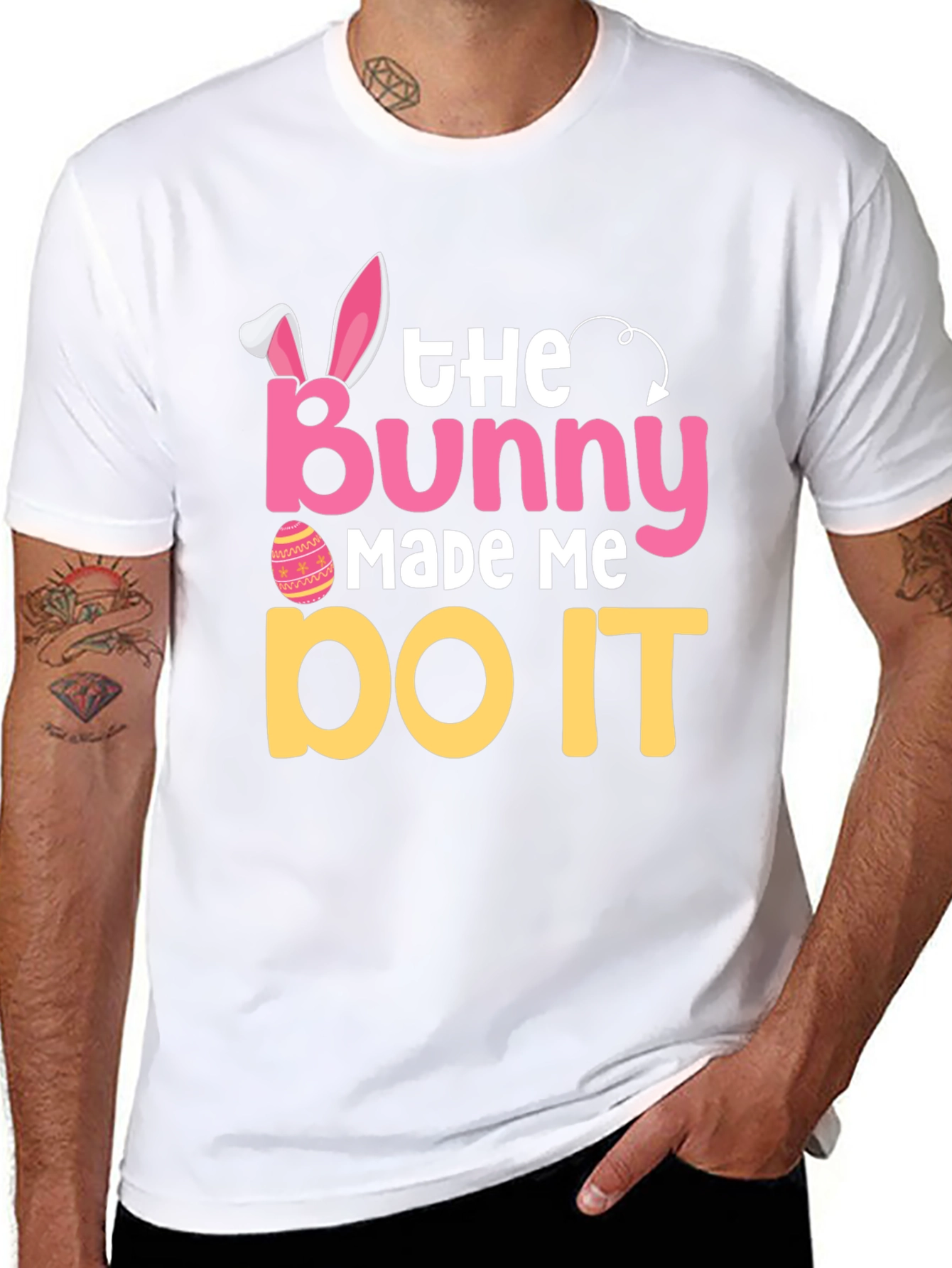 The Bunny Made Me Do It Easter T-Shirt