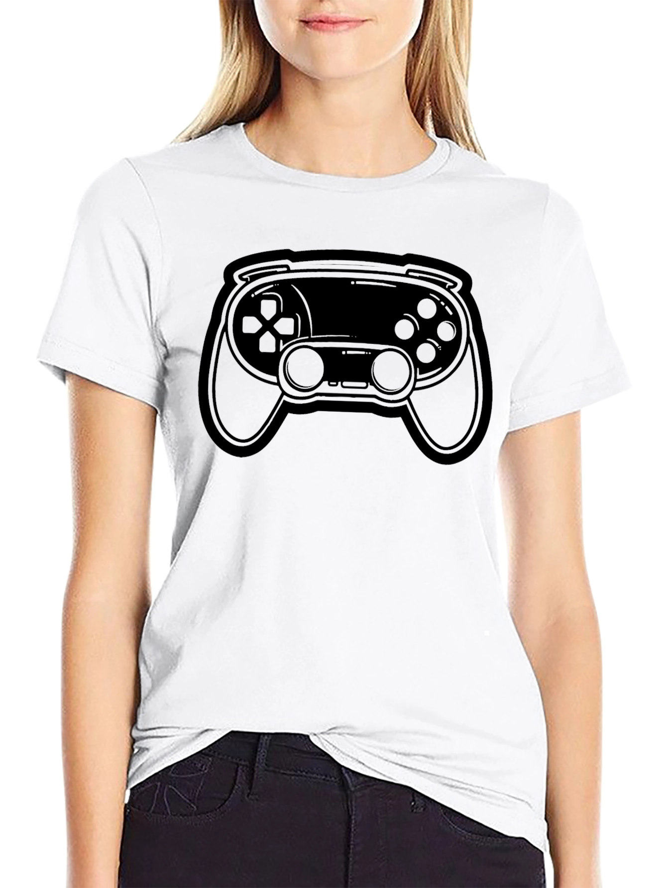 Gamer Controller Graphic Tee - Black