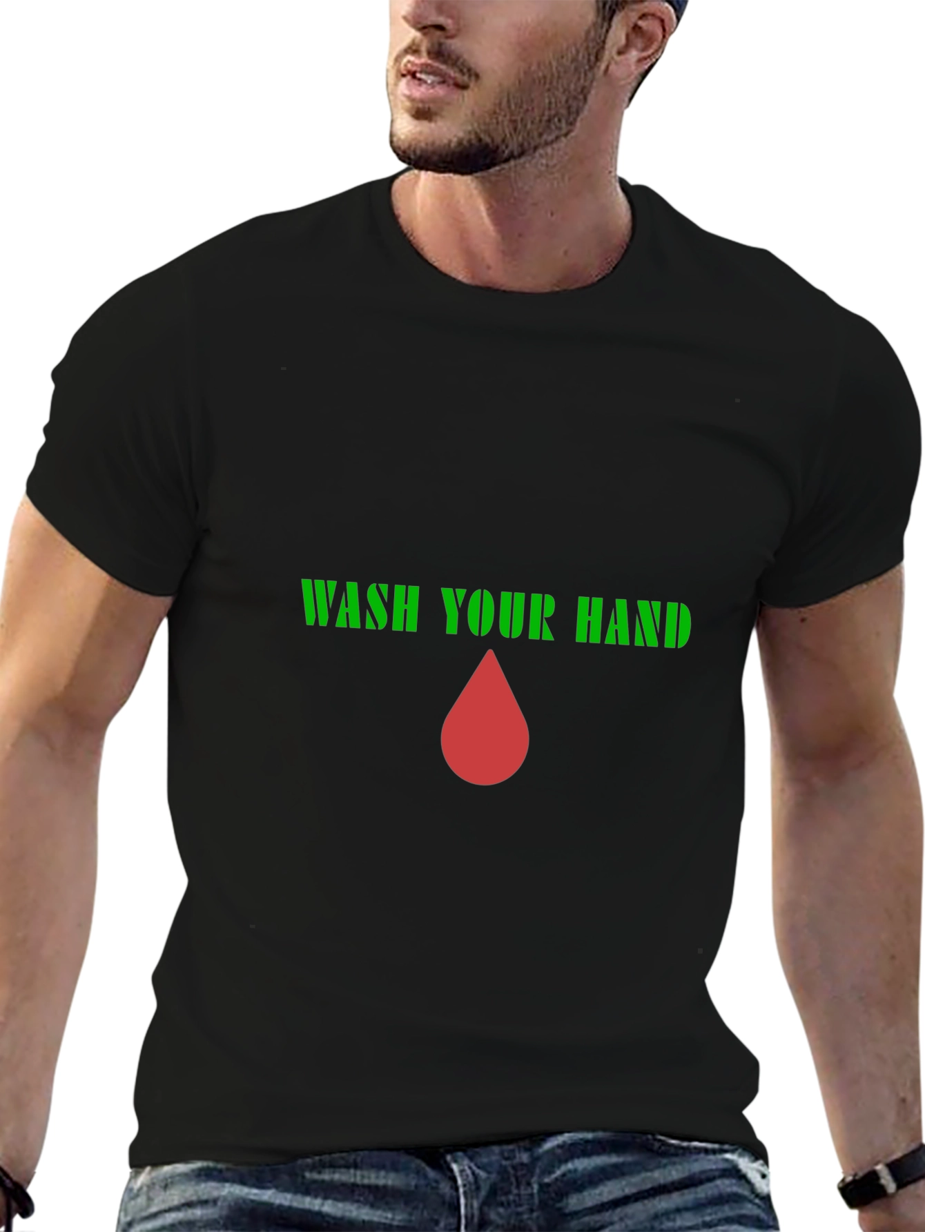 Wash Your Hands Black T-Shirt