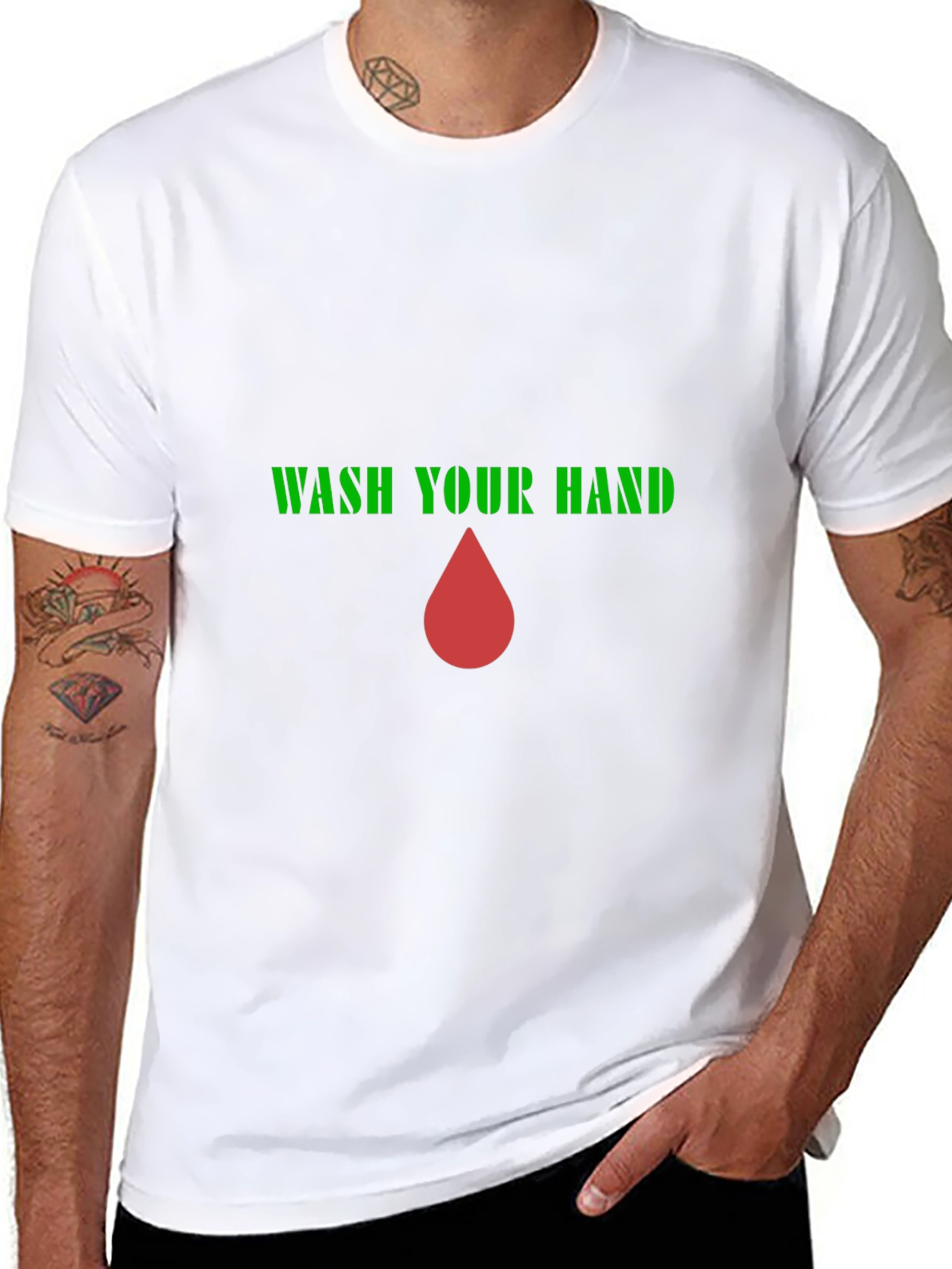 Wash Your Hands Black T-Shirt