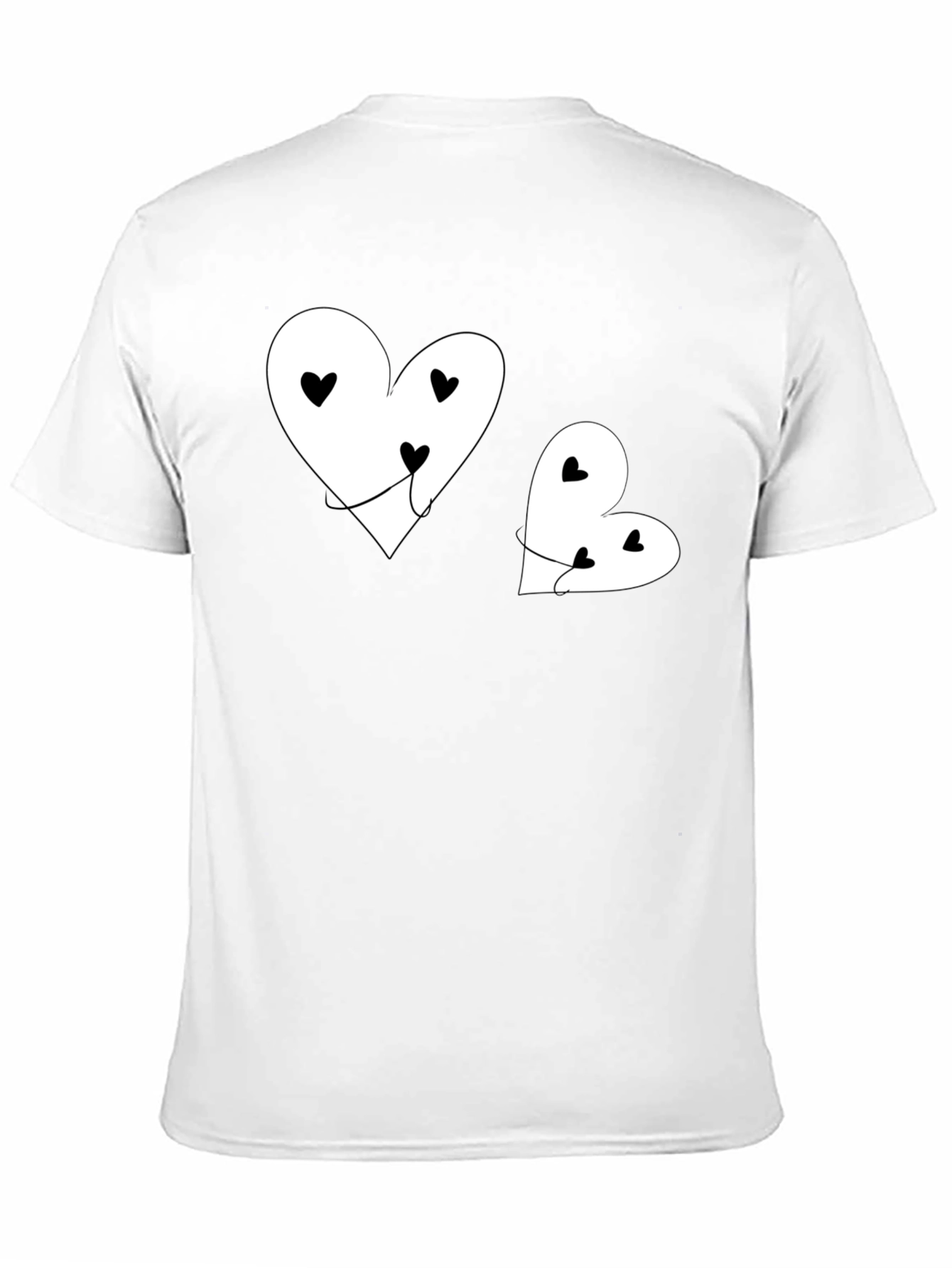 Heart Balloon Graphic Tee - Black Casual Shirt