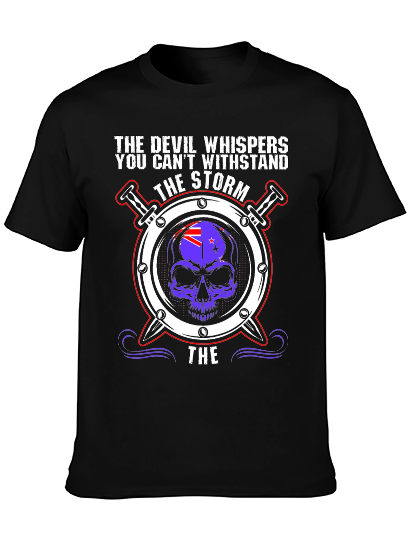 The Devil Whispers T-Shirt: Storm Design