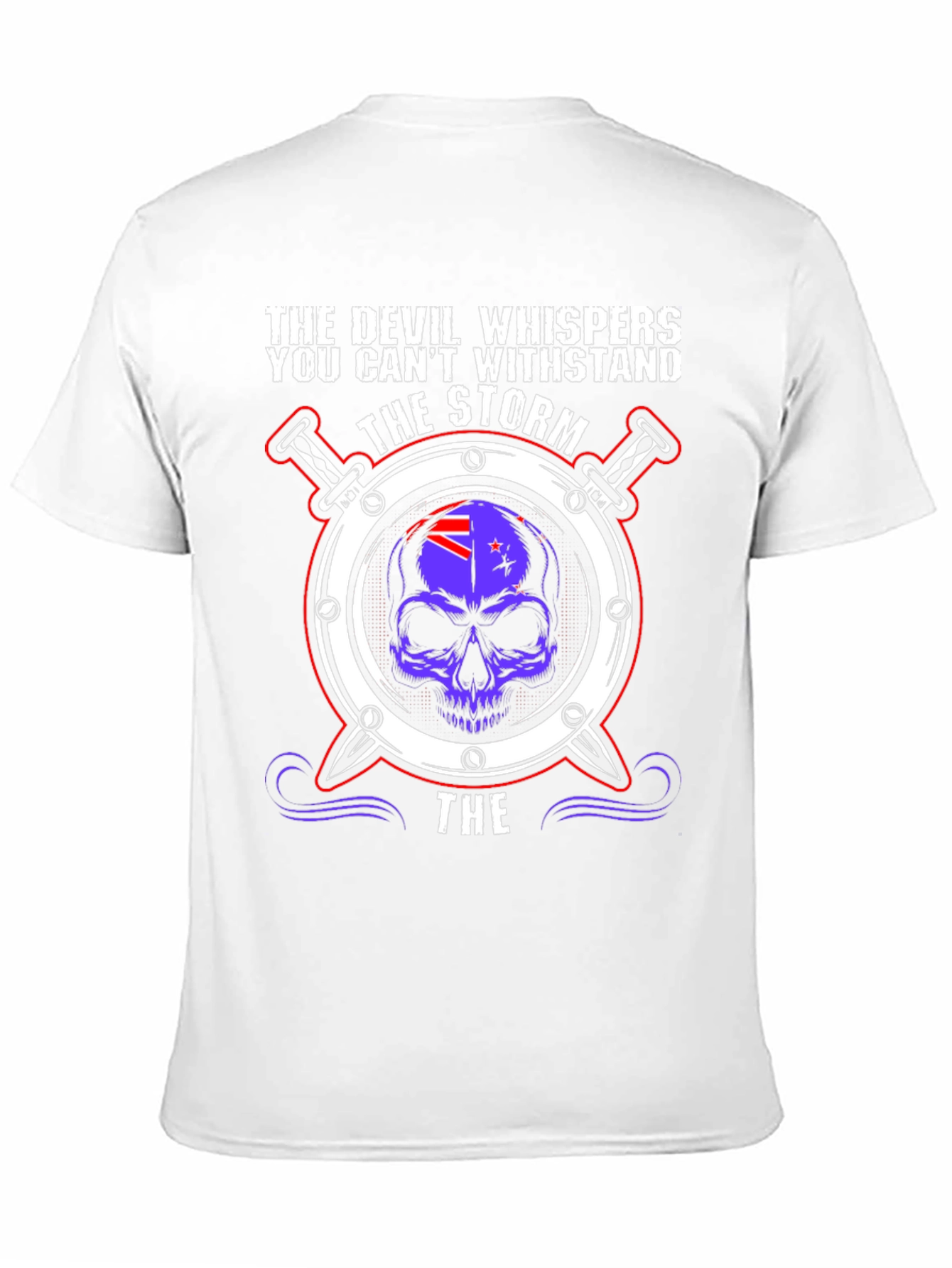 The Devil Whispers T-Shirt: Storm Design