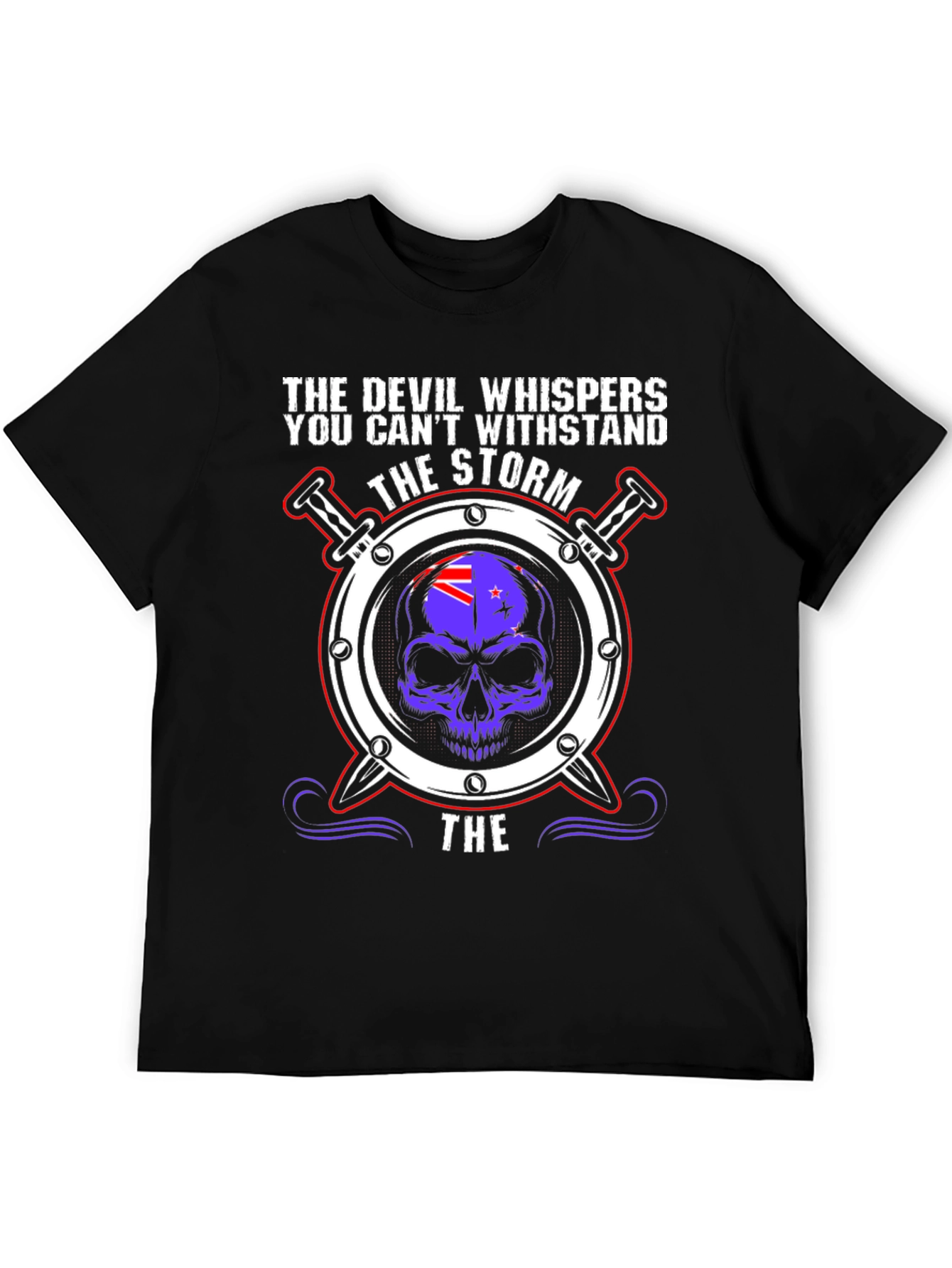 The Devil Whispers T-Shirt: Storm Design