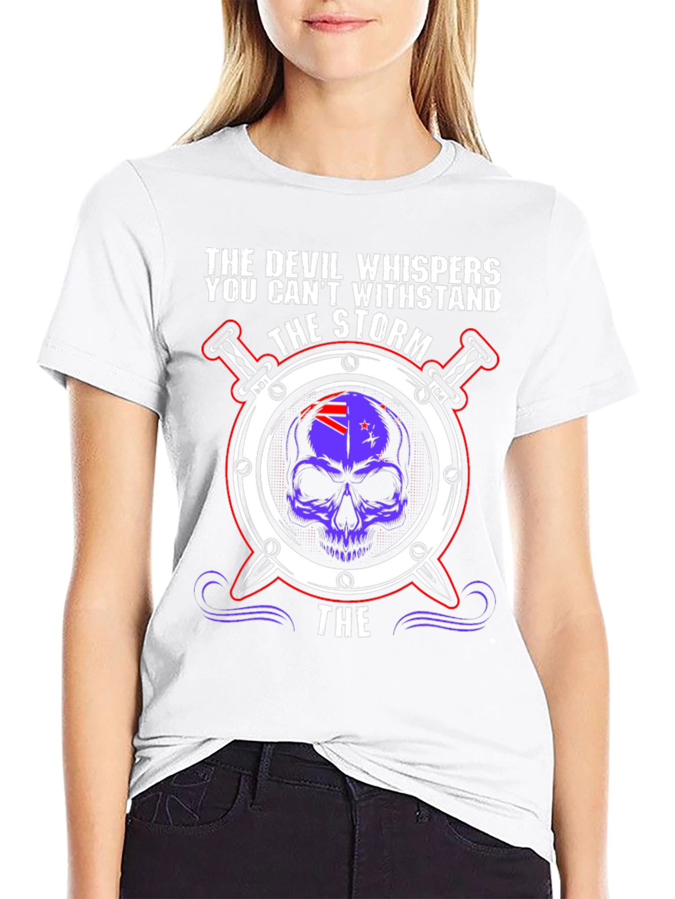 The Devil Whispers T-Shirt: Storm Design