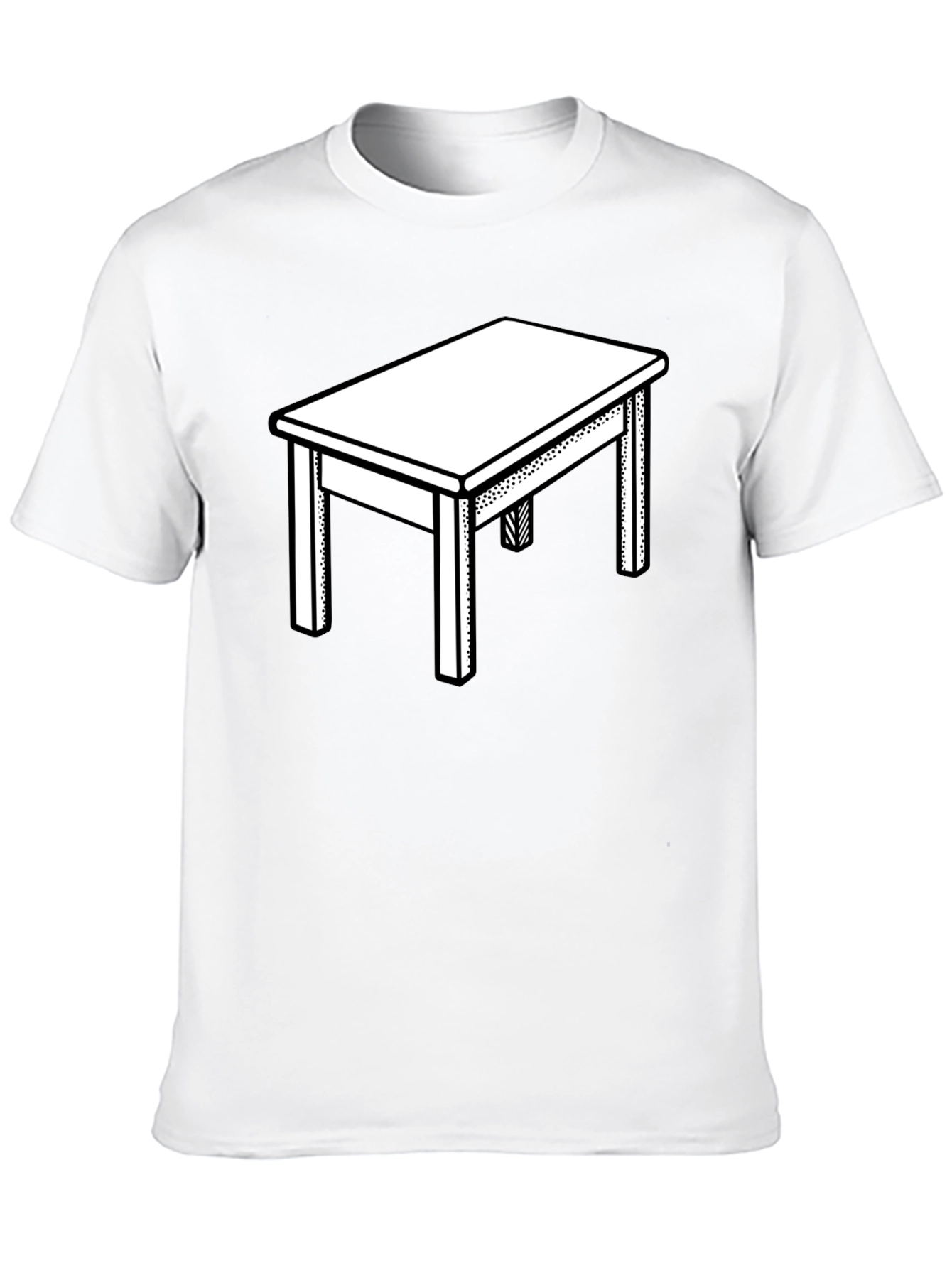 Table Graphic T-Shirt - Modern Black Tee