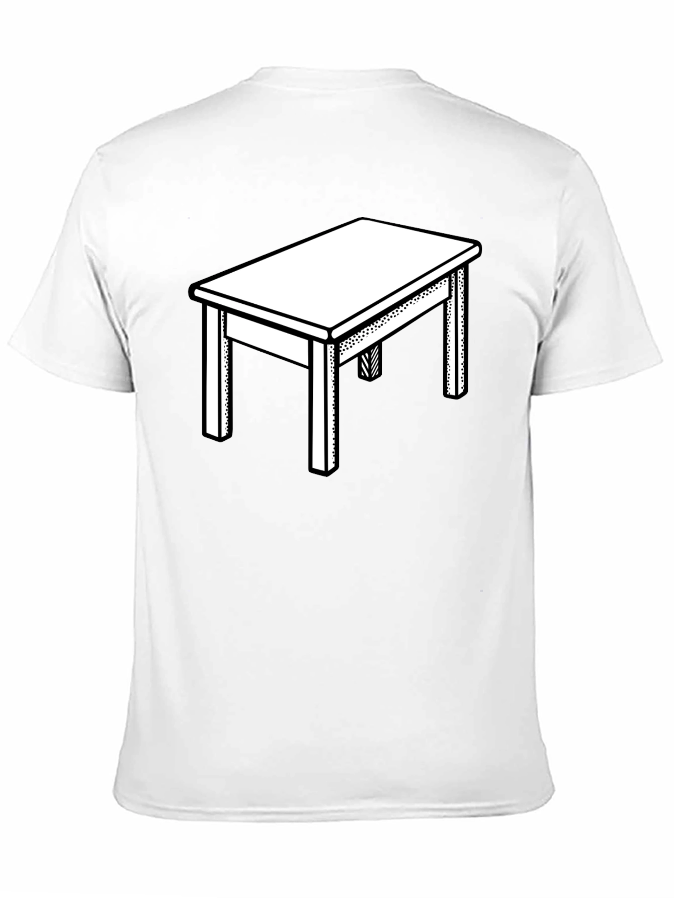 Table Graphic T-Shirt - Modern Black Tee