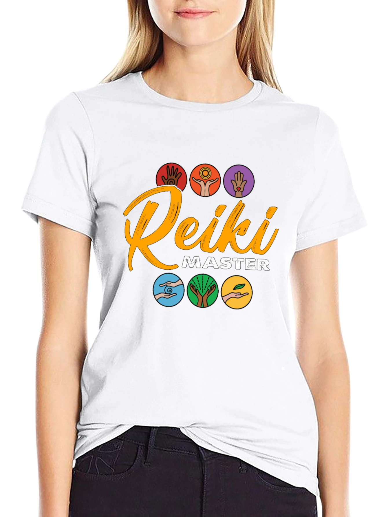 Reiki Master Graphic T-Shirt - Spiritual Healing Design