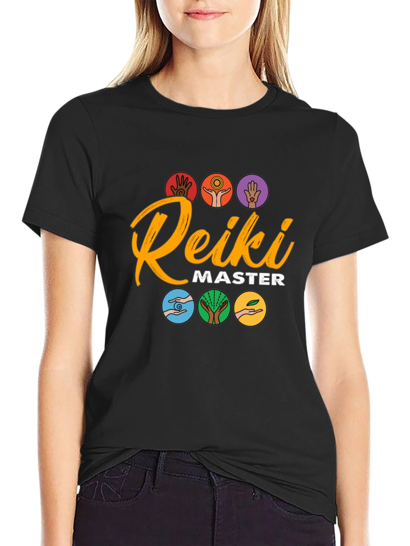 Reiki Master Graphic T-Shirt - Spiritual Healing Design