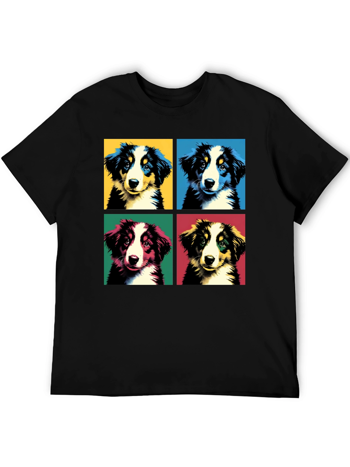 Pop Art Puppy T-Shirt - Graphic Dog Tee