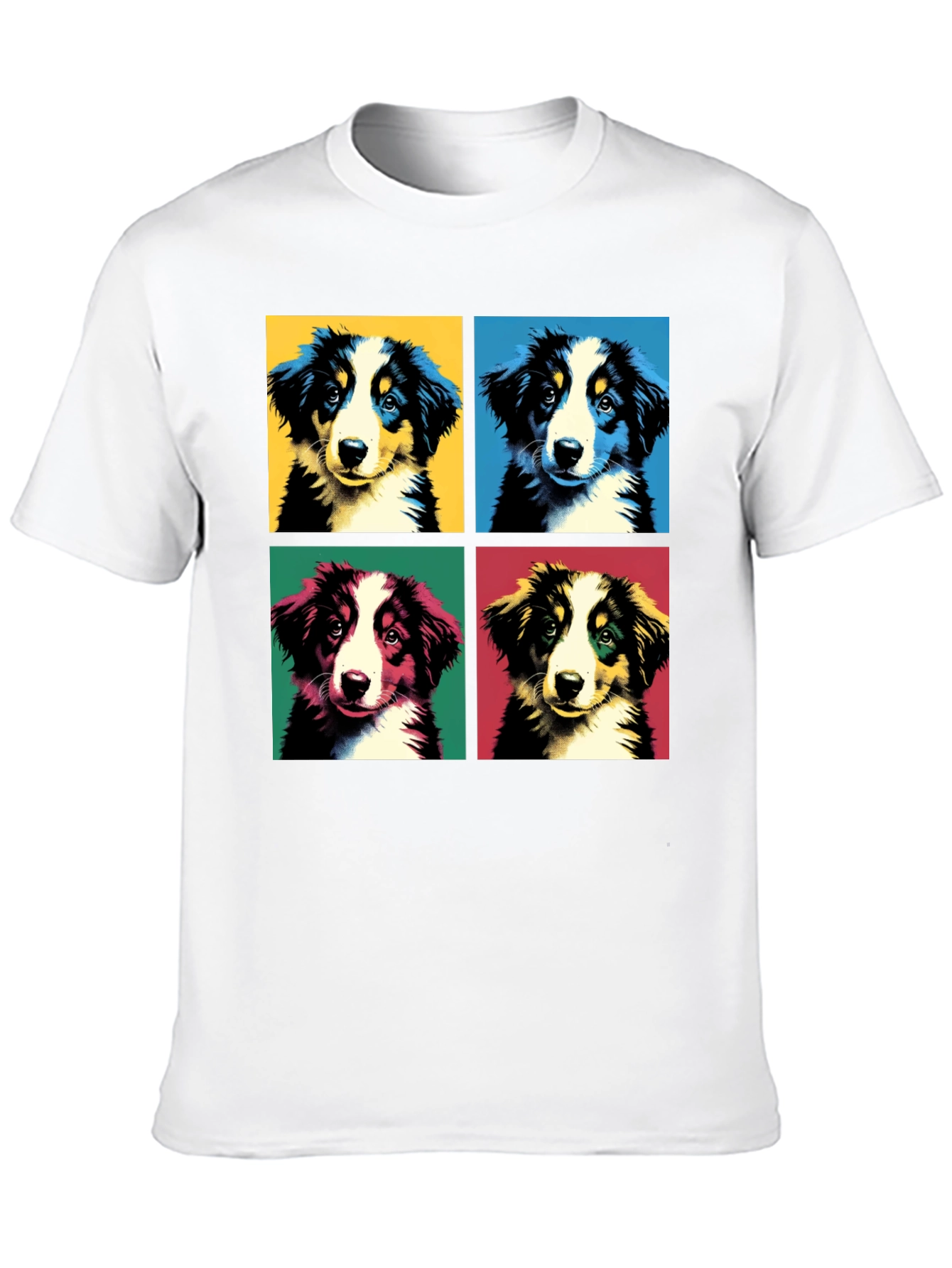 Pop Art Puppy T-Shirt - Graphic Dog Tee
