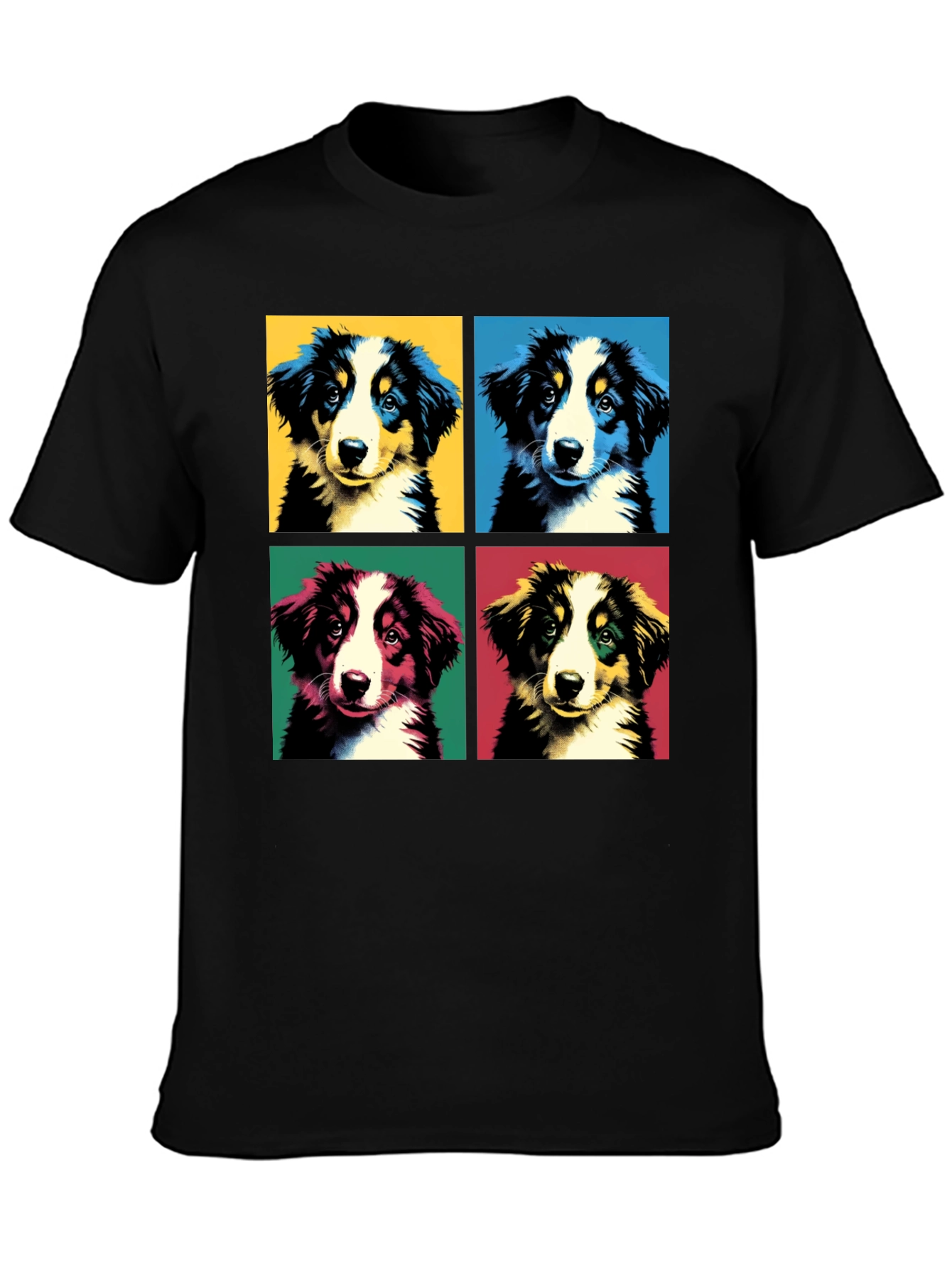 Pop Art Puppy T-Shirt - Graphic Dog Tee