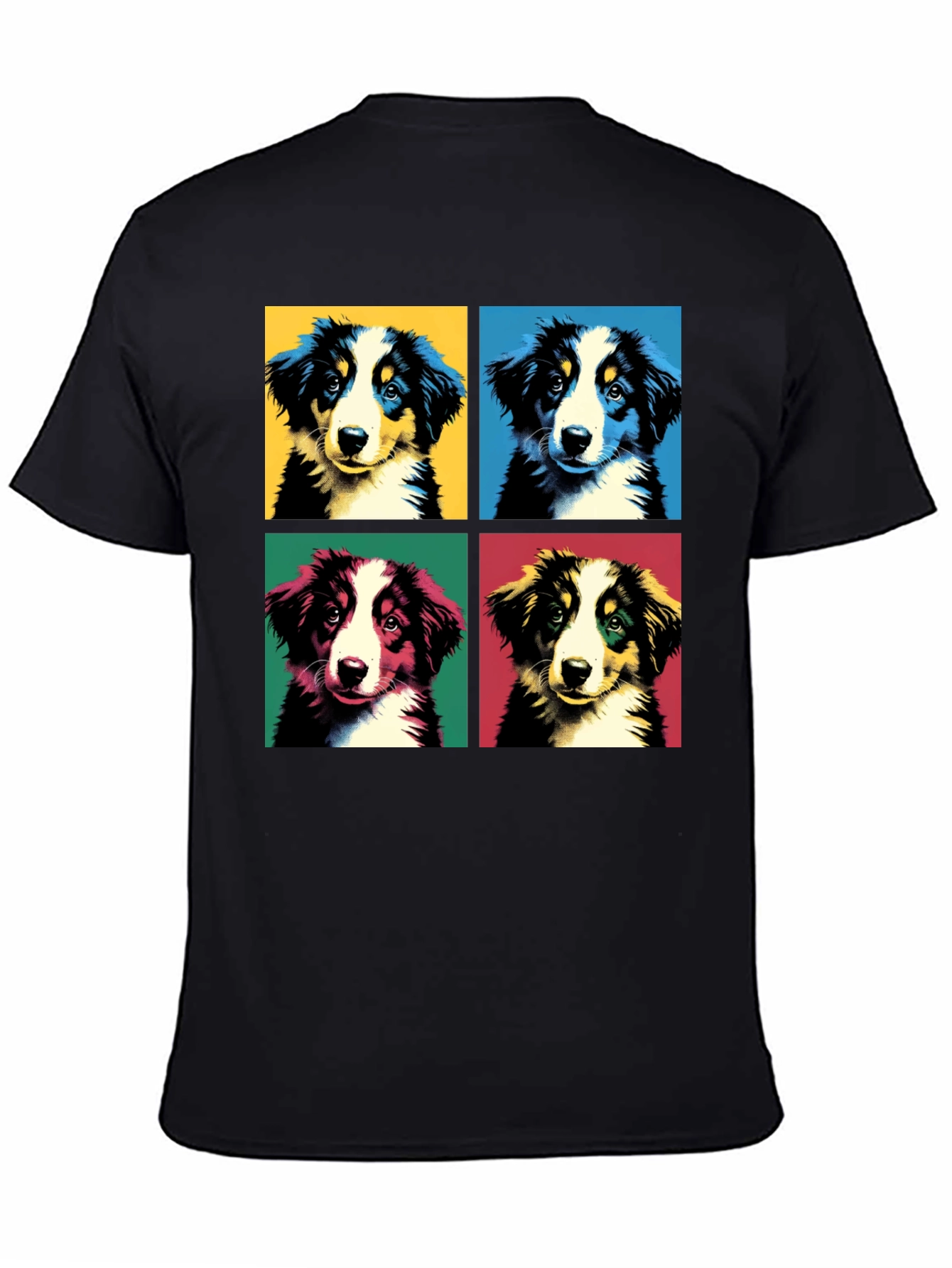 Pop Art Puppy T-Shirt - Graphic Dog Tee