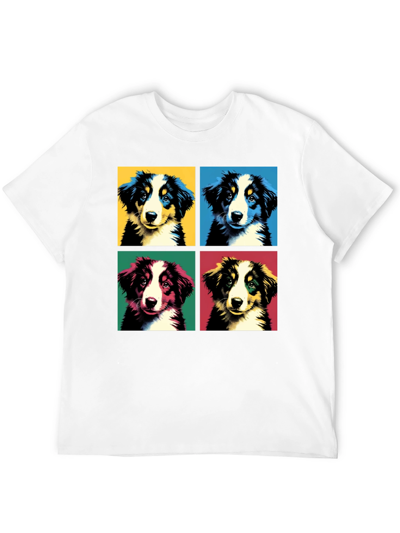 Pop Art Puppy T-Shirt - Graphic Dog Tee