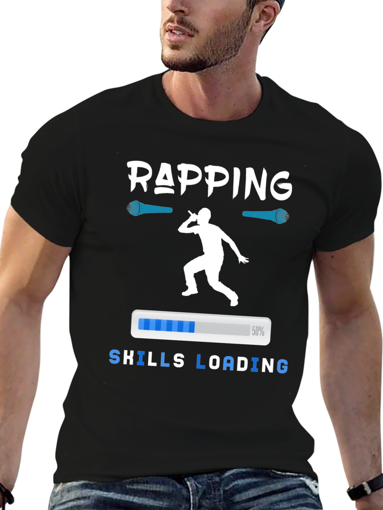 Rapping Skills Loading Graphic T-Shirt
