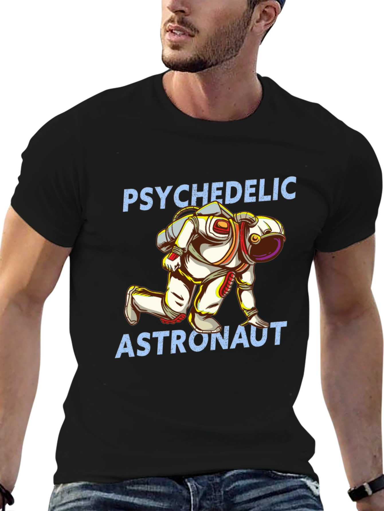 Psychedelic Astronaut Graphic T-Shirt