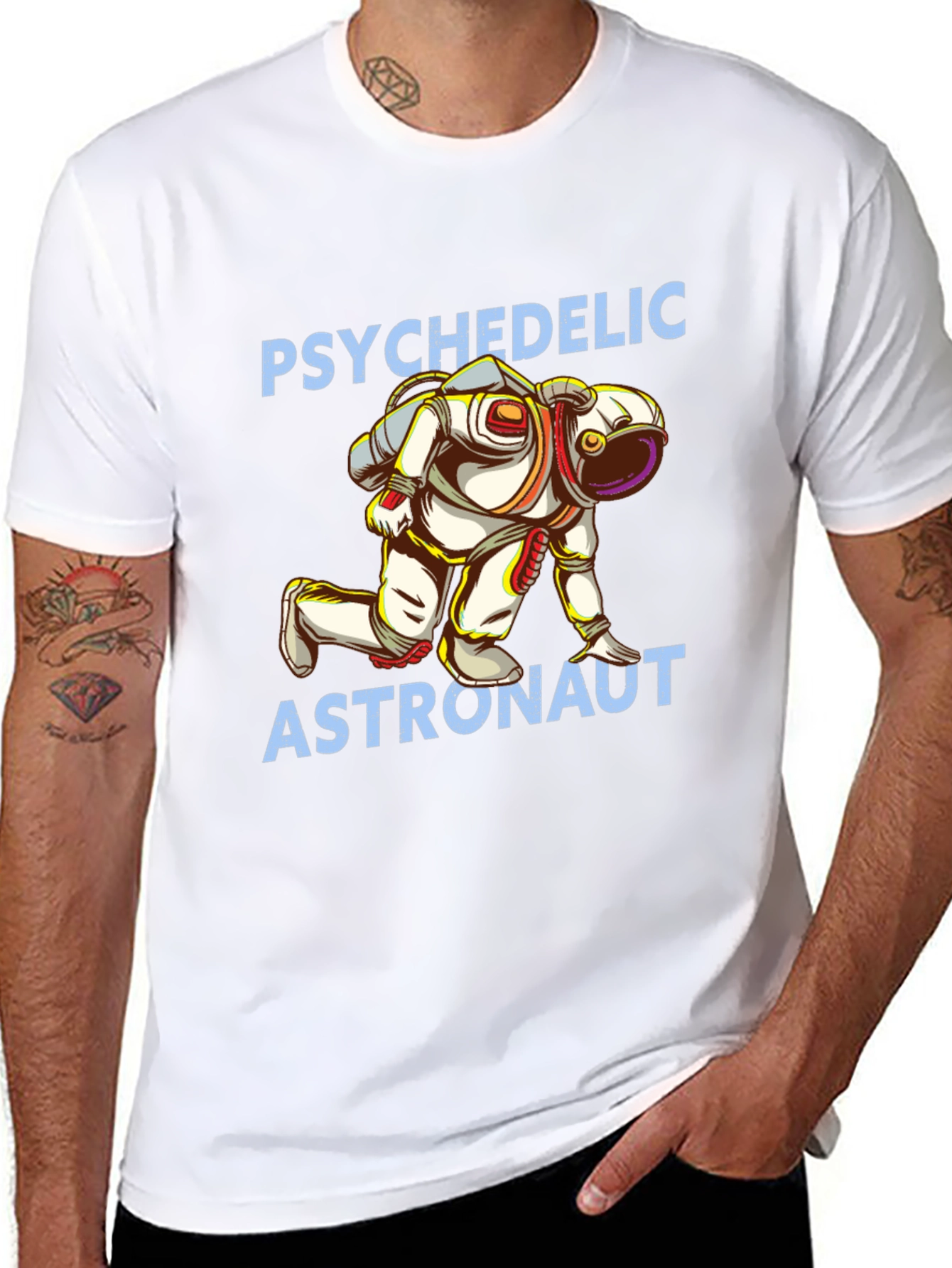 Psychedelic Astronaut Graphic T-Shirt