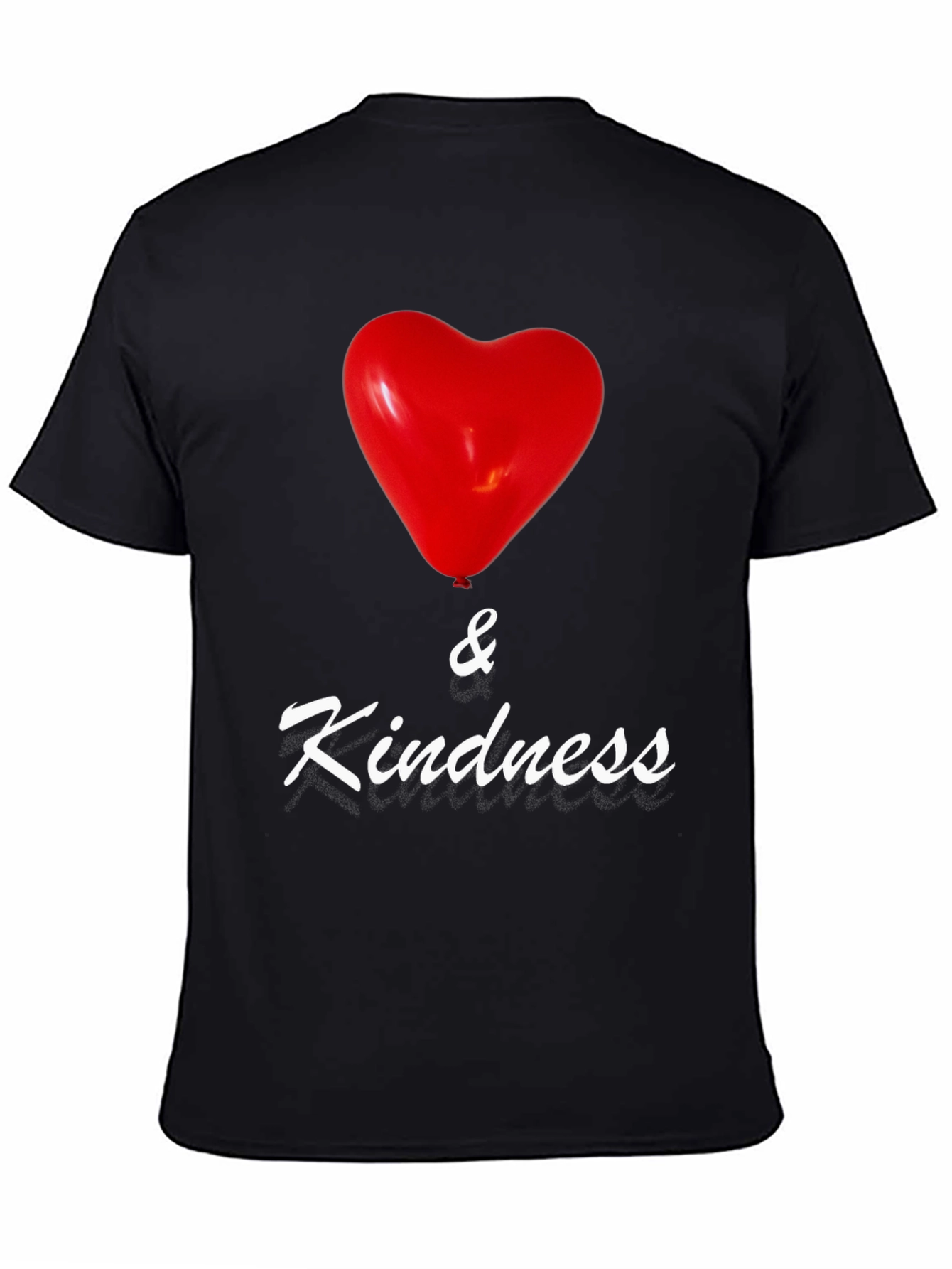 Heart & Kindness Black T-Shirt
