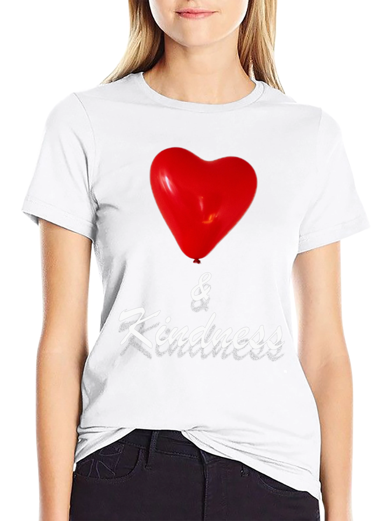 Heart & Kindness Black T-Shirt