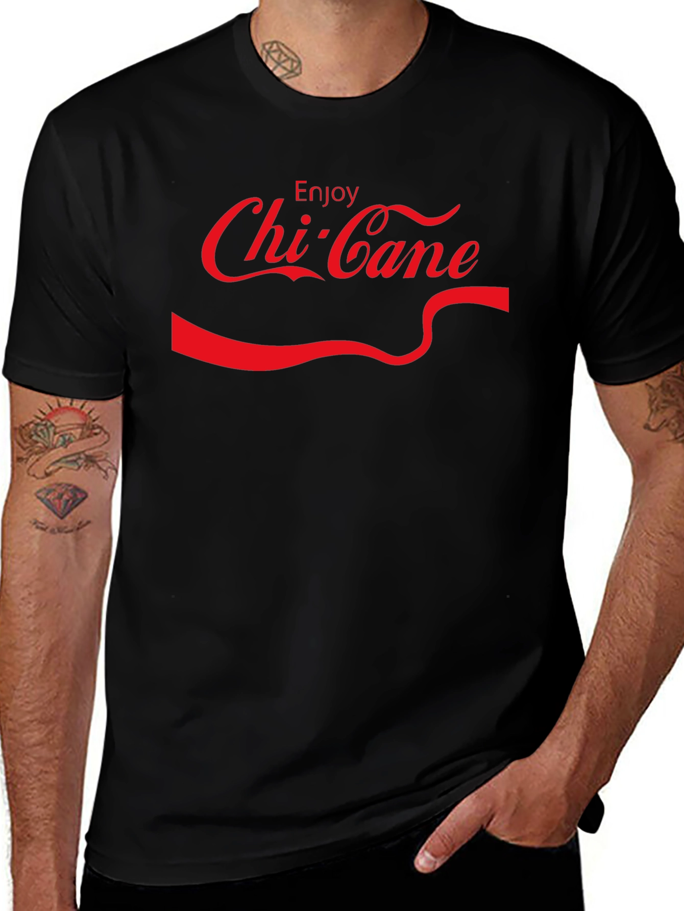 Chi-Cane Black Tee - Enjoy Chi-Cane T-Shirt