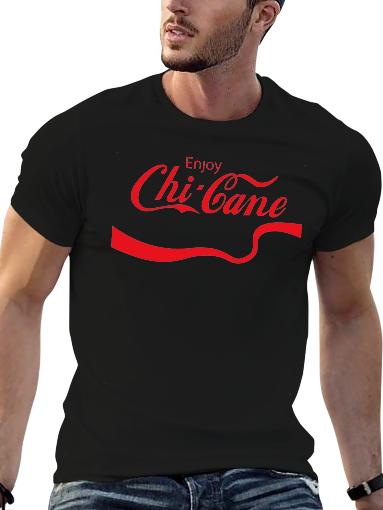 Chi-Cane Black Tee - Enjoy Chi-Cane T-Shirt