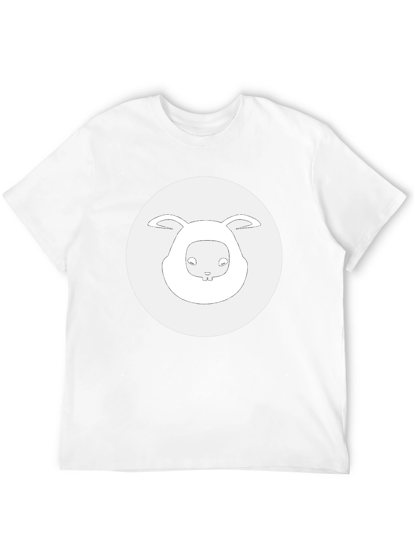 Bunny Graphic Black T-Shirt - Casual Comfort