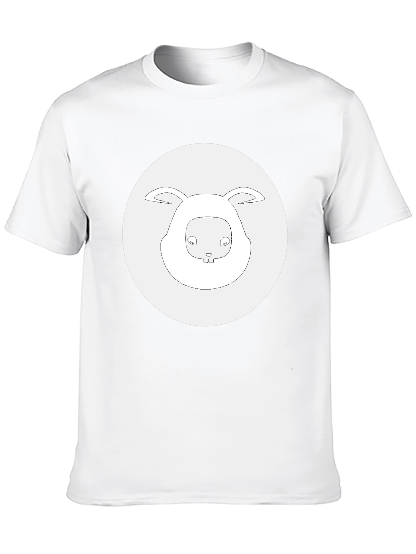 Bunny Graphic Black T-Shirt - Casual Comfort
