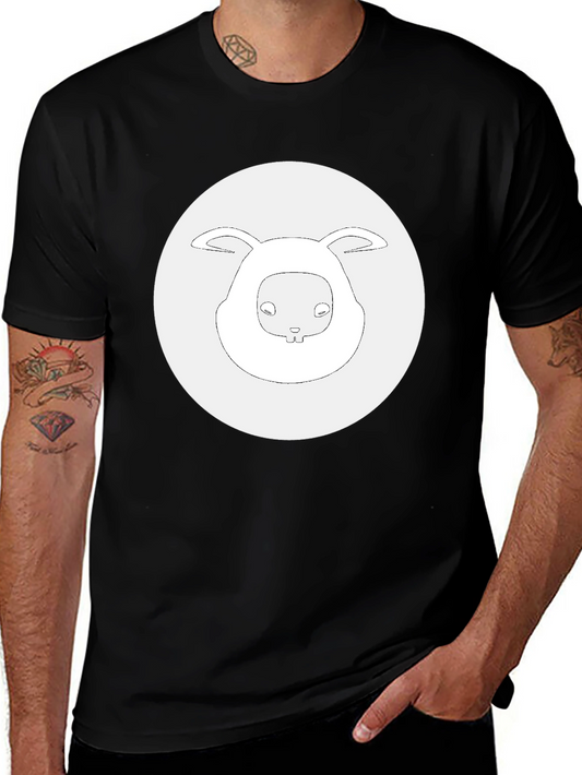 Bunny Graphic Black T-Shirt - Casual Comfort